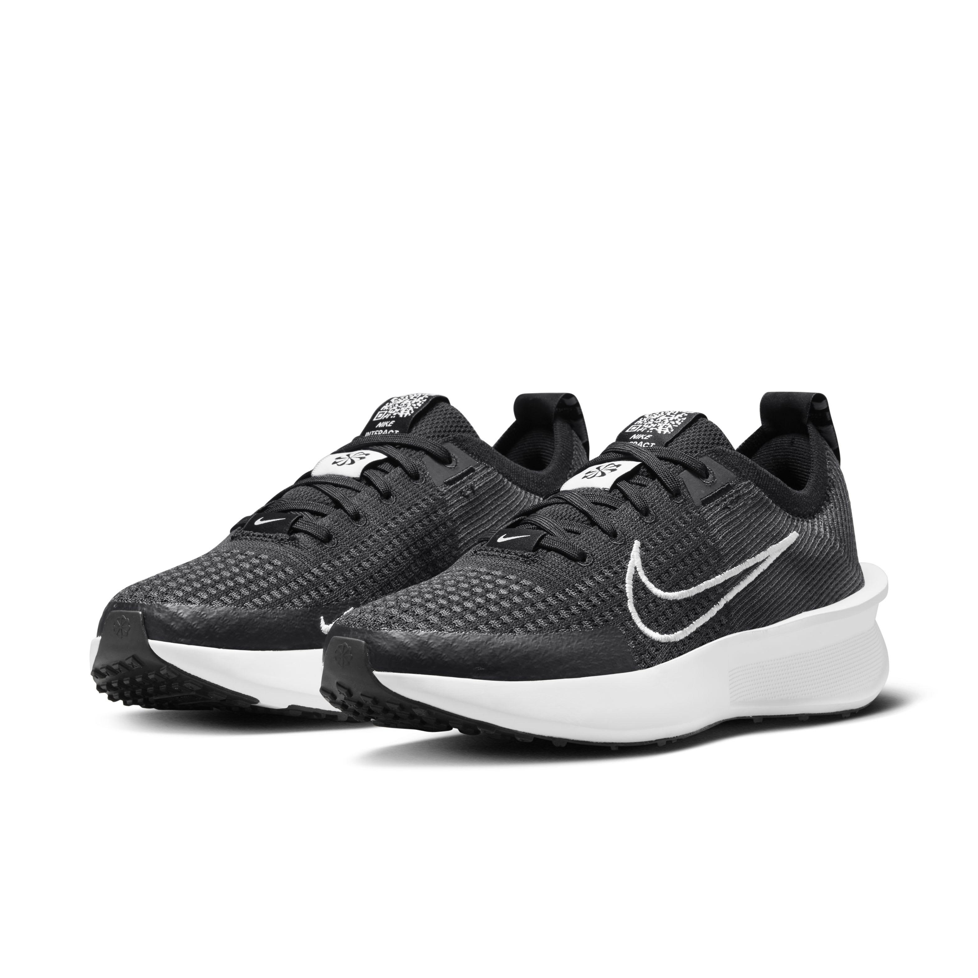Nike Interact Run "Black/Anthracite/White" Women's Running Shoe - BLACK/ANTHRACITE/WHITE Thumbnail View 3