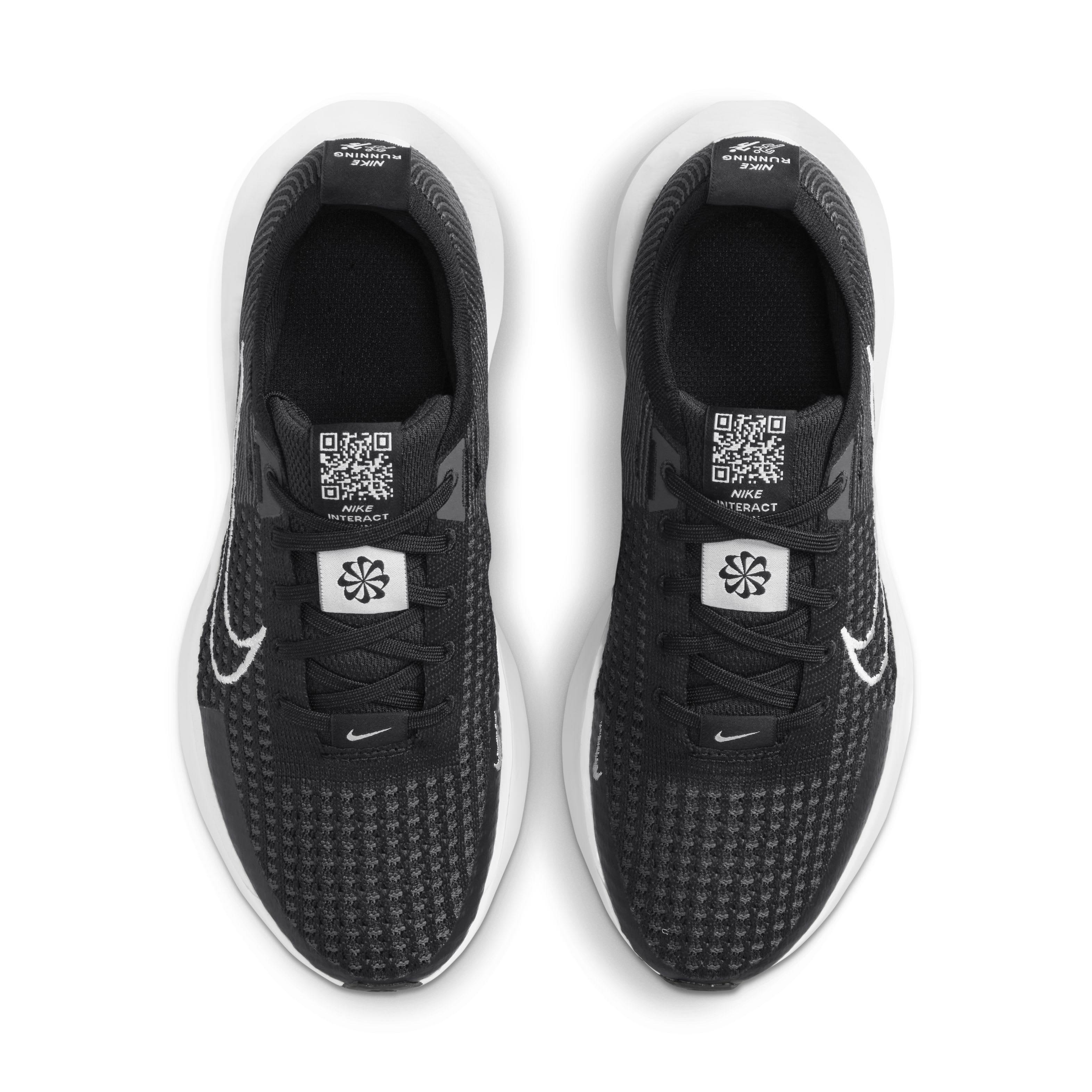 Nike Interact Run "Black/Anthracite/White" Women's Running Shoe - BLACK/ANTHRACITE/WHITE Thumbnail View 4
