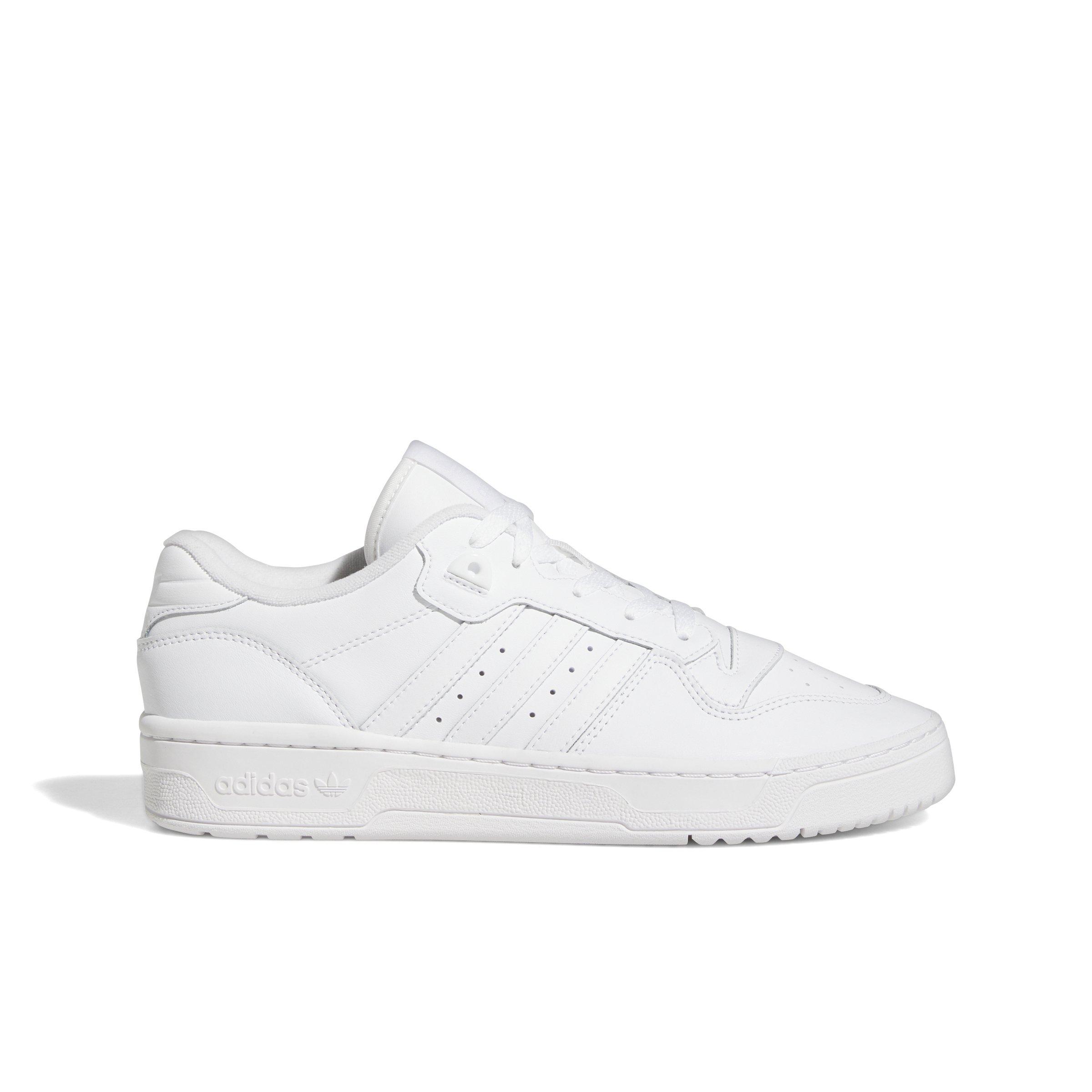 adidas Rivalry Low "Ftwr White/Ftwr White/Ftwr White" Grade School Boys' Shoe - WHITE/WHITE/WHITE Thumbnail View 1
