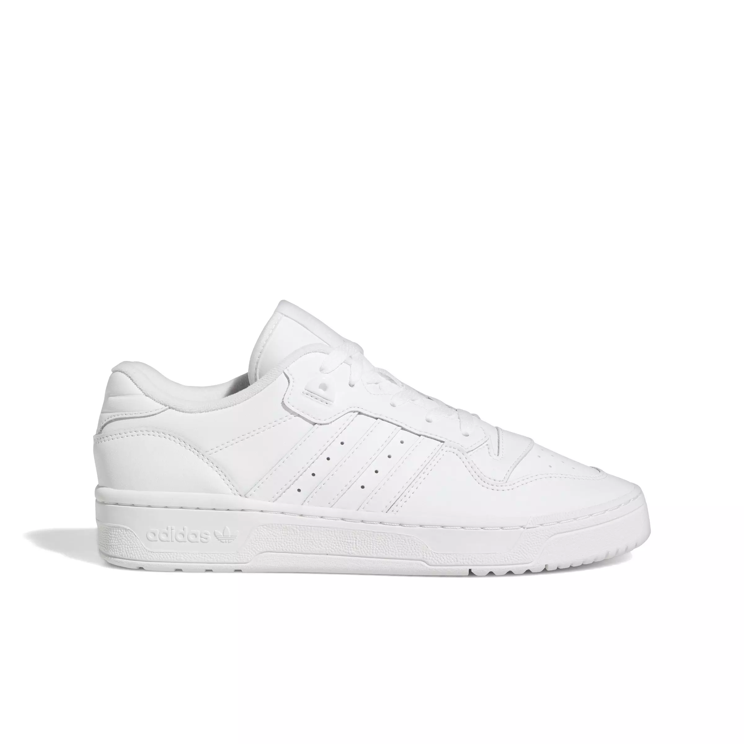 adidas Rivalry Low "Ftwr White/Ftwr White/Ftwr White" Grade School Boys' Shoe - WHITE/WHITE/WHITE