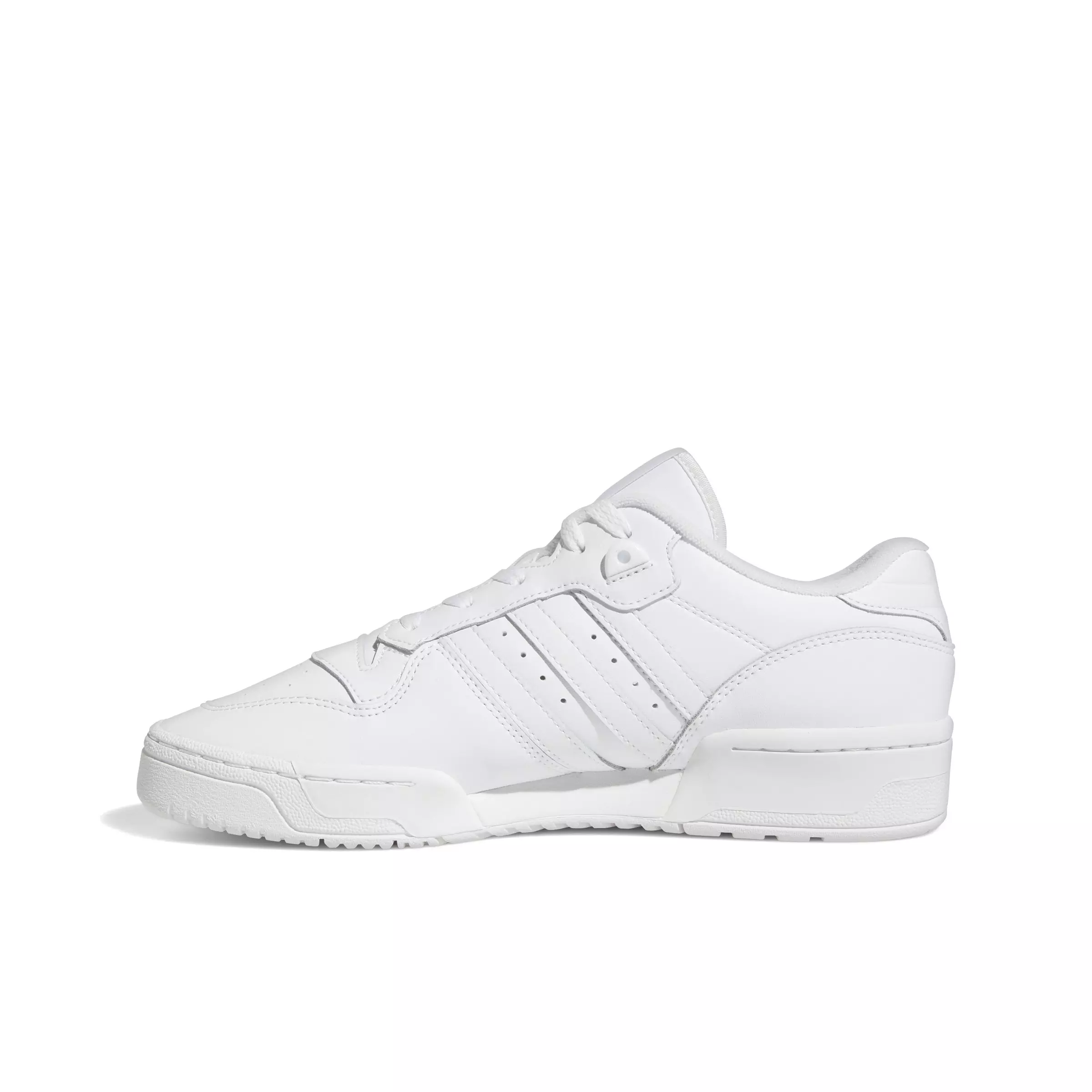 adidas Rivalry Low "Ftwr White/Ftwr White/Ftwr White" Grade School Boys' Shoe - WHITE/WHITE/WHITE