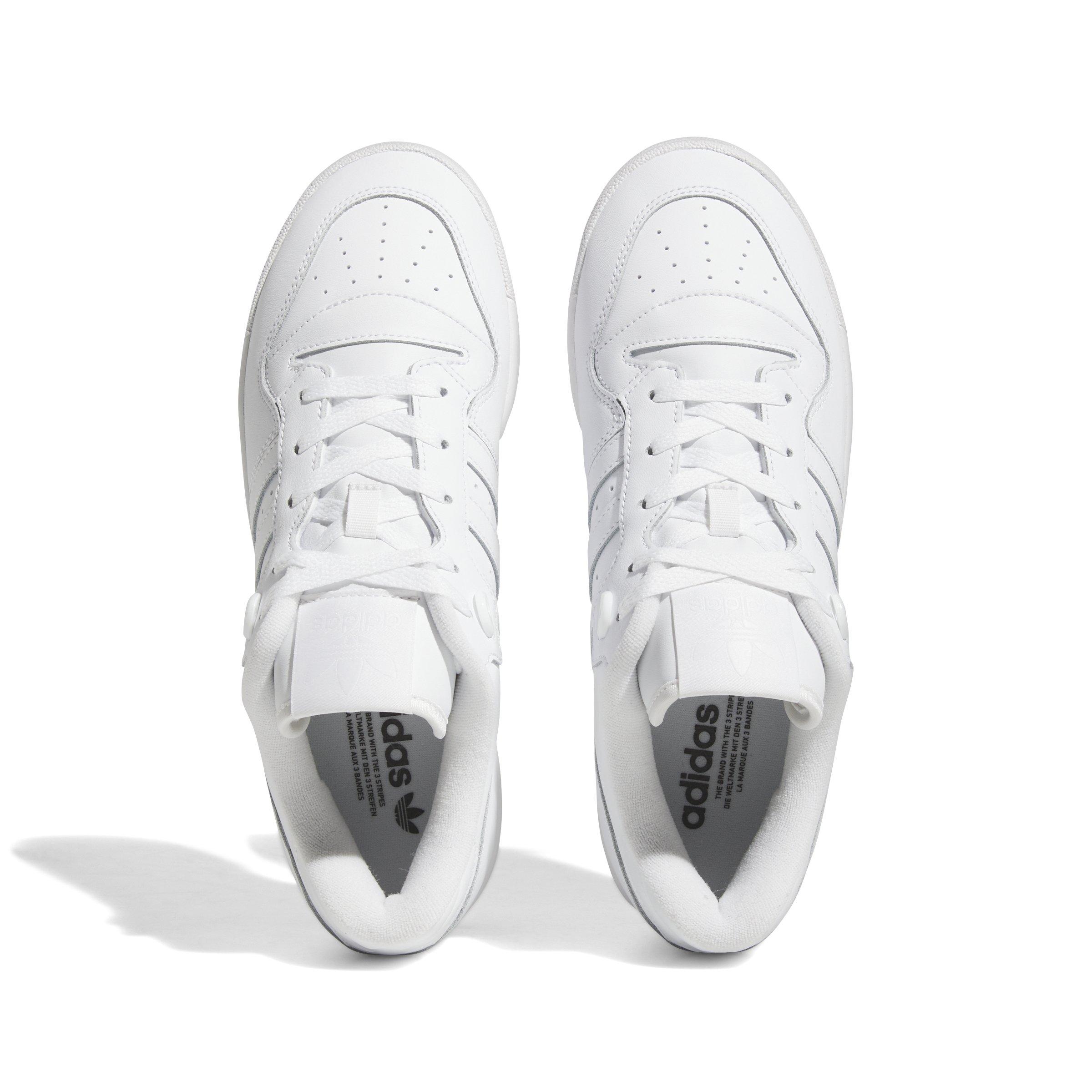 adidas Rivalry Low "Ftwr White/Ftwr White/Ftwr White" Grade School Boys' Shoe - WHITE/WHITE/WHITE Thumbnail View 5
