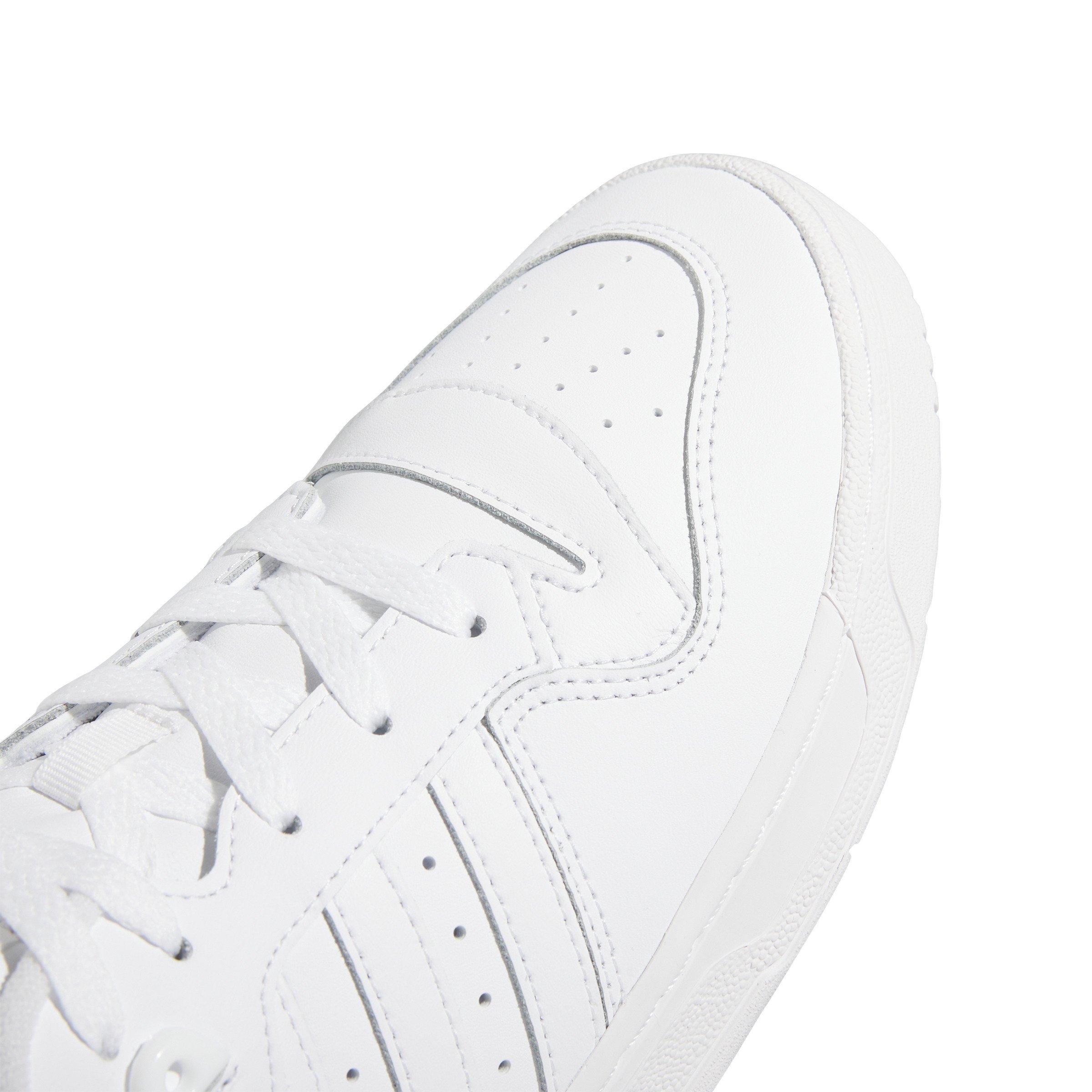 adidas Rivalry Low "Ftwr White/Ftwr White/Ftwr White" Grade School Boys' Shoe - WHITE/WHITE/WHITE Thumbnail View 7