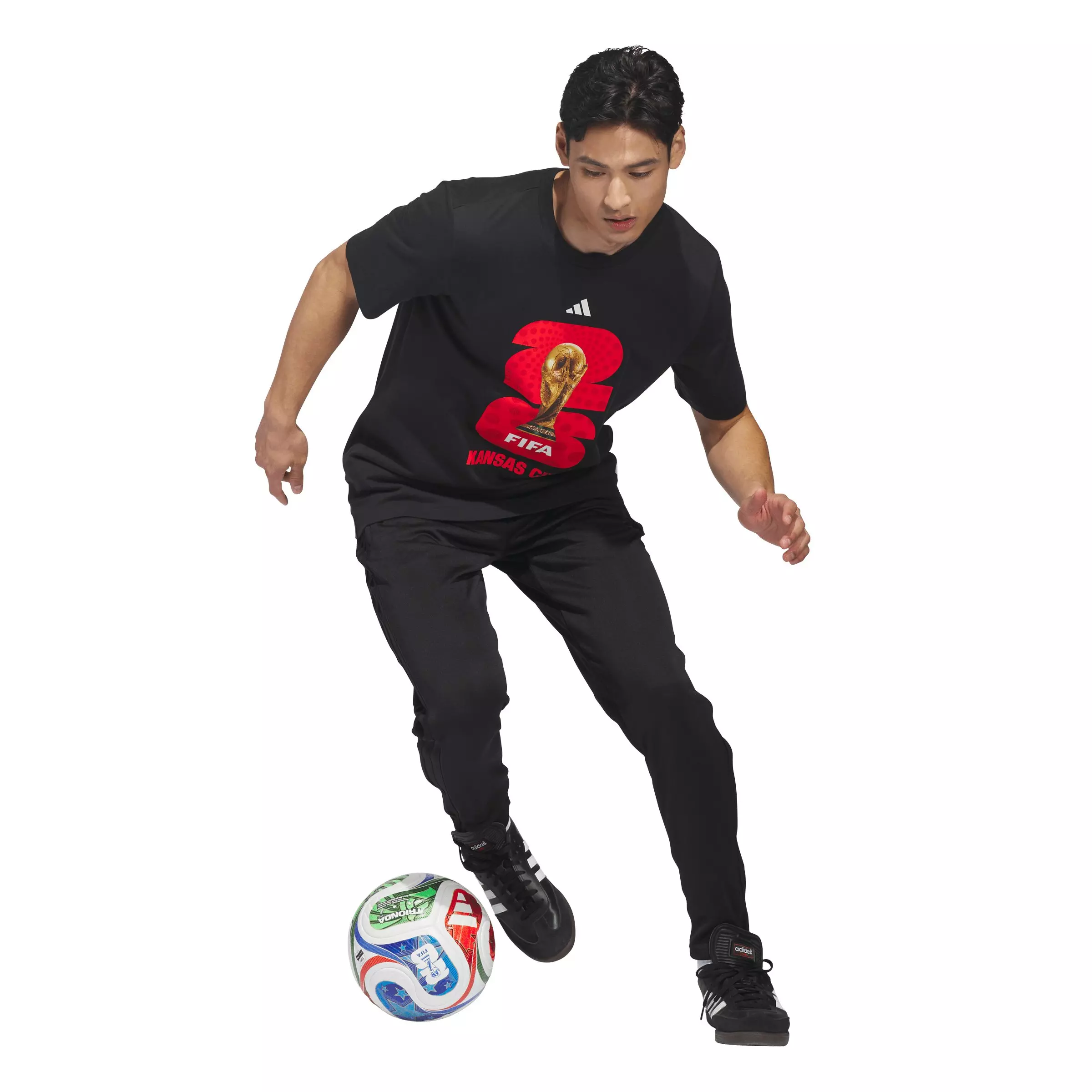 adidas Men's FIFA World Cup 26&trade; Host City Kansas City Graphic T-Shirt - Black - BLACK