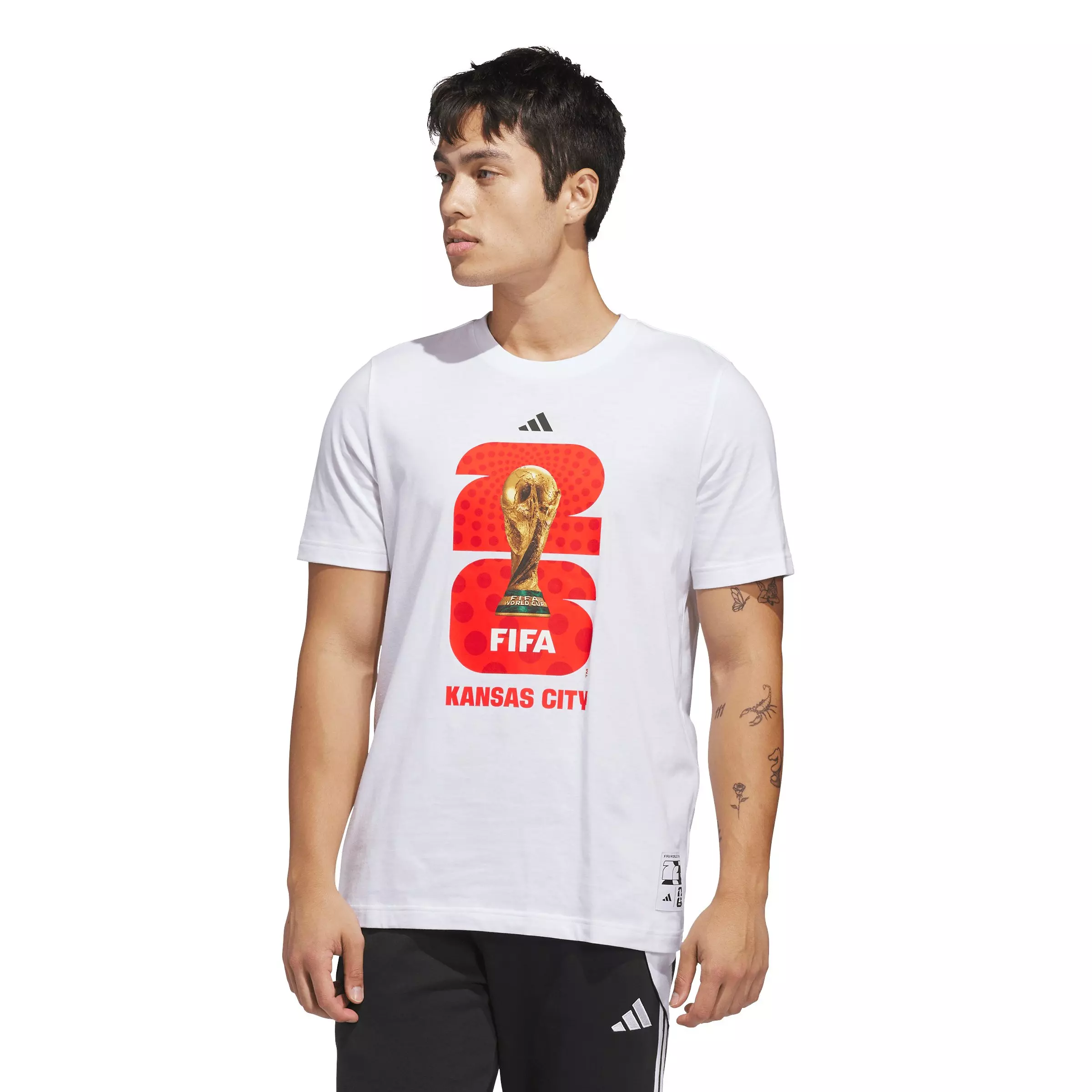 adidas Men's FIFA World Cup 26&trade; Host City Kansas City Graphic T-Shirt - White - WHITE