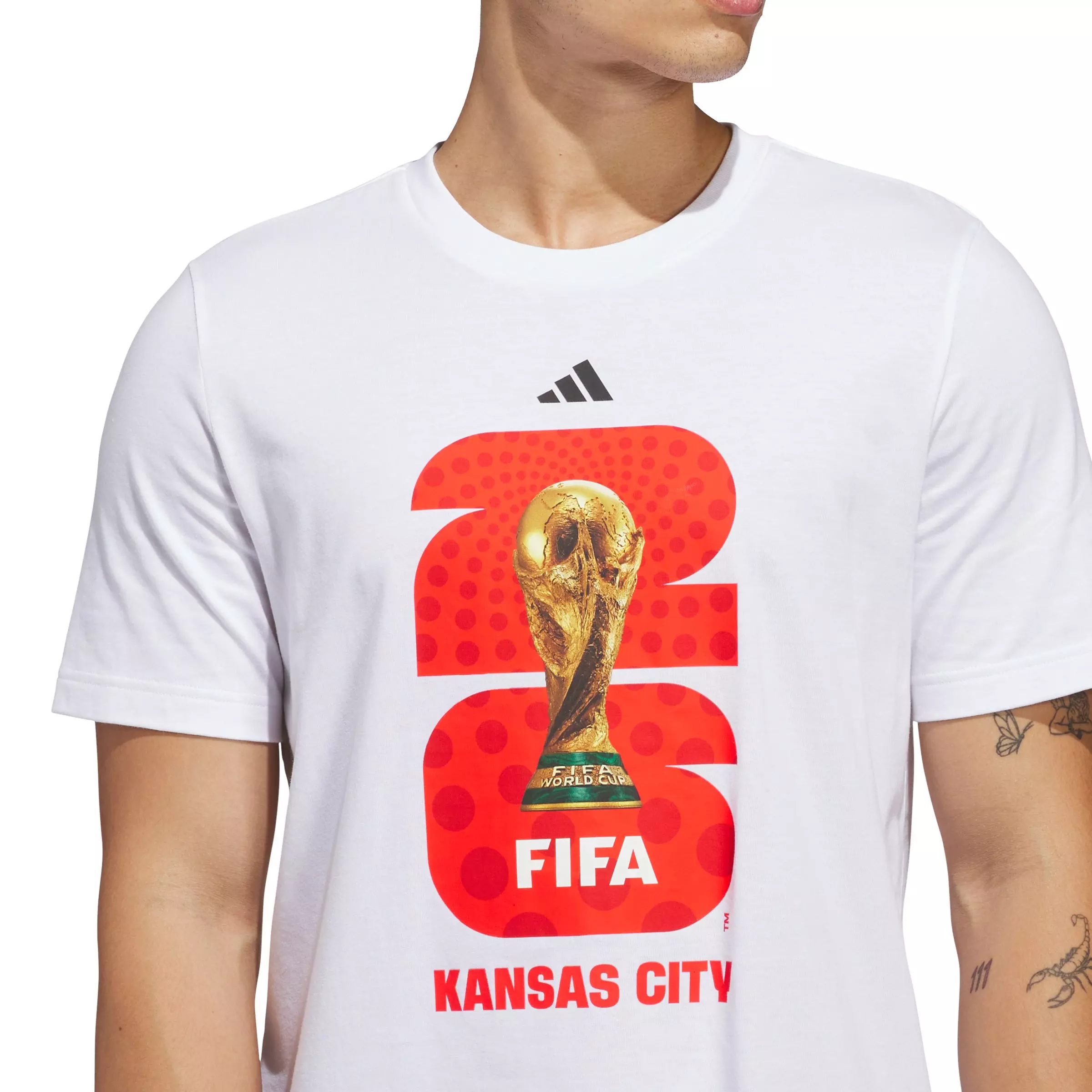 adidas Men's FIFA World Cup 26&trade; Host City Kansas City Graphic T-Shirt - White - WHITE