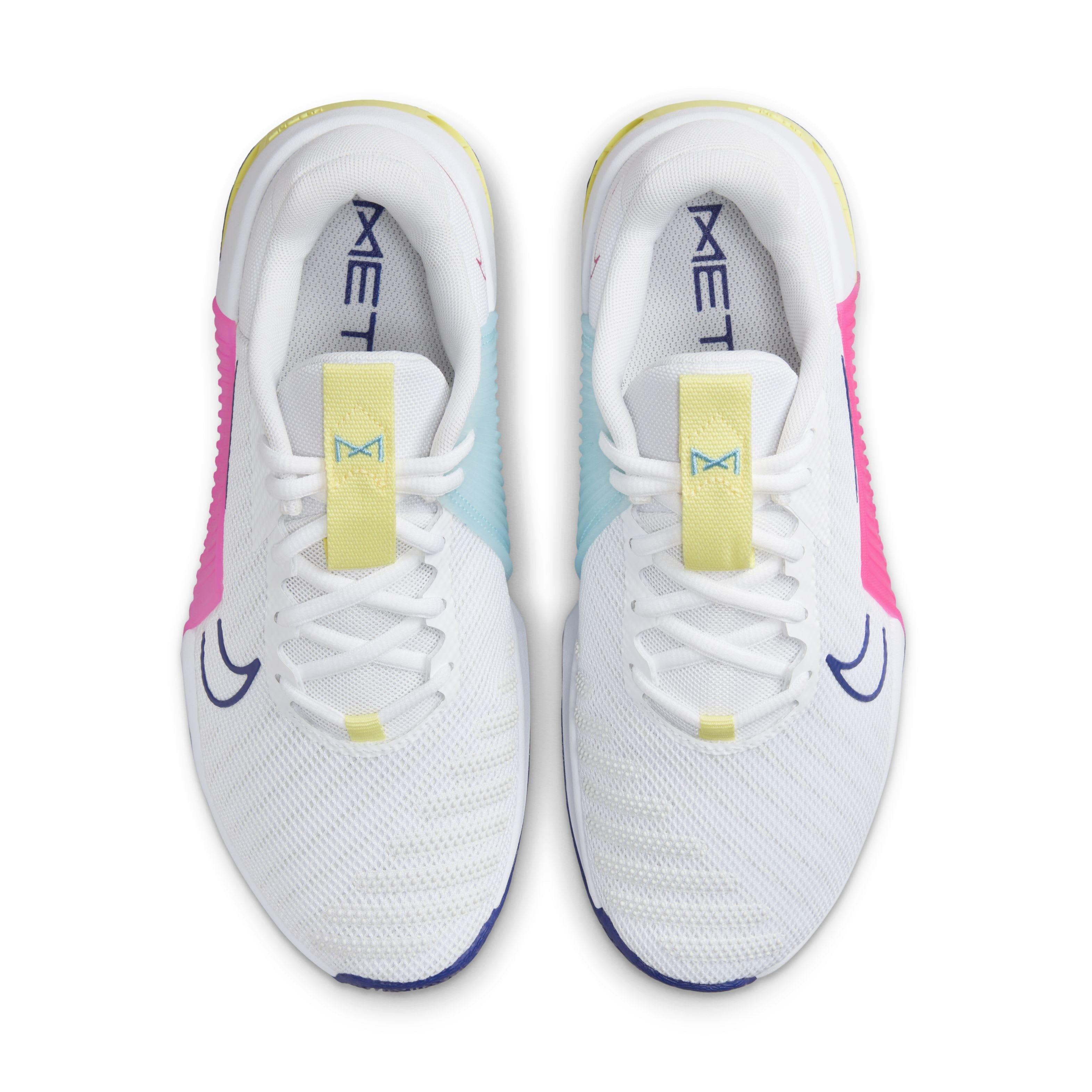 Nike Metcon 9 "White/Deep Royal Blue/Fierce Pink/White" Women's Training Shoe - WHITE/ROYAL/PINK/WHITE Thumbnail View 4