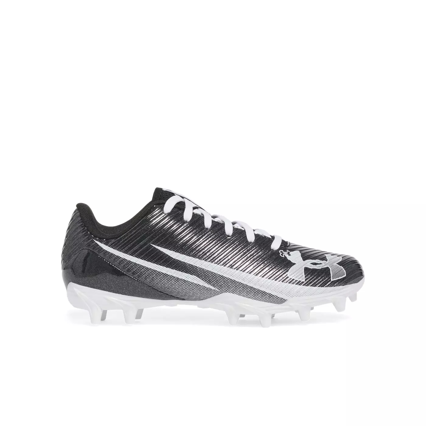Under Armour Blur Select Jr. "Black/White/White" Grade School Boys' Football Cleat - BLACK/WHITE/WHITE