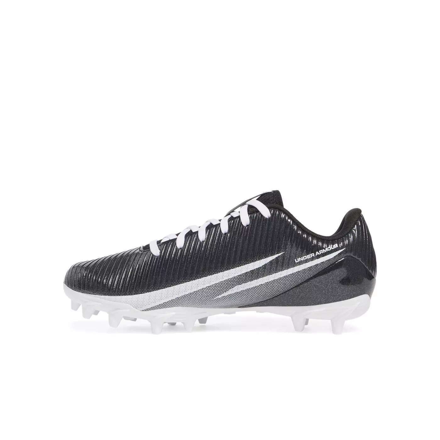 Under Armour Blur Select Jr. "Black/White/White" Grade School Boys' Football Cleat - BLACK/WHITE/WHITE