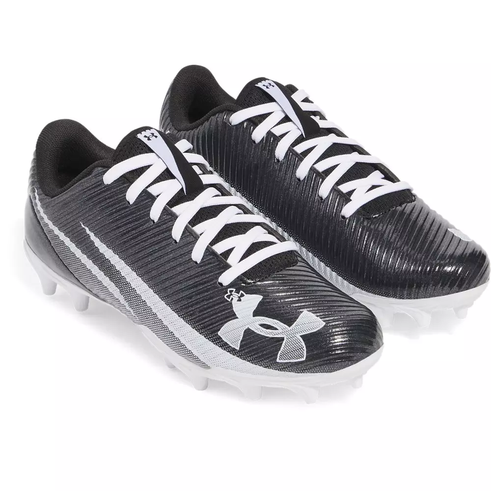 Under Armour Blur Select Jr. "Black/White/White" Grade School Boys' Football Cleat - BLACK/WHITE/WHITE