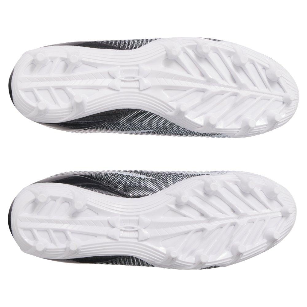 Under Armour Blur Select Jr. "Black/White/White" Grade School Boys' Football Cleat - BLACK/WHITE/WHITE Thumbnail View 5