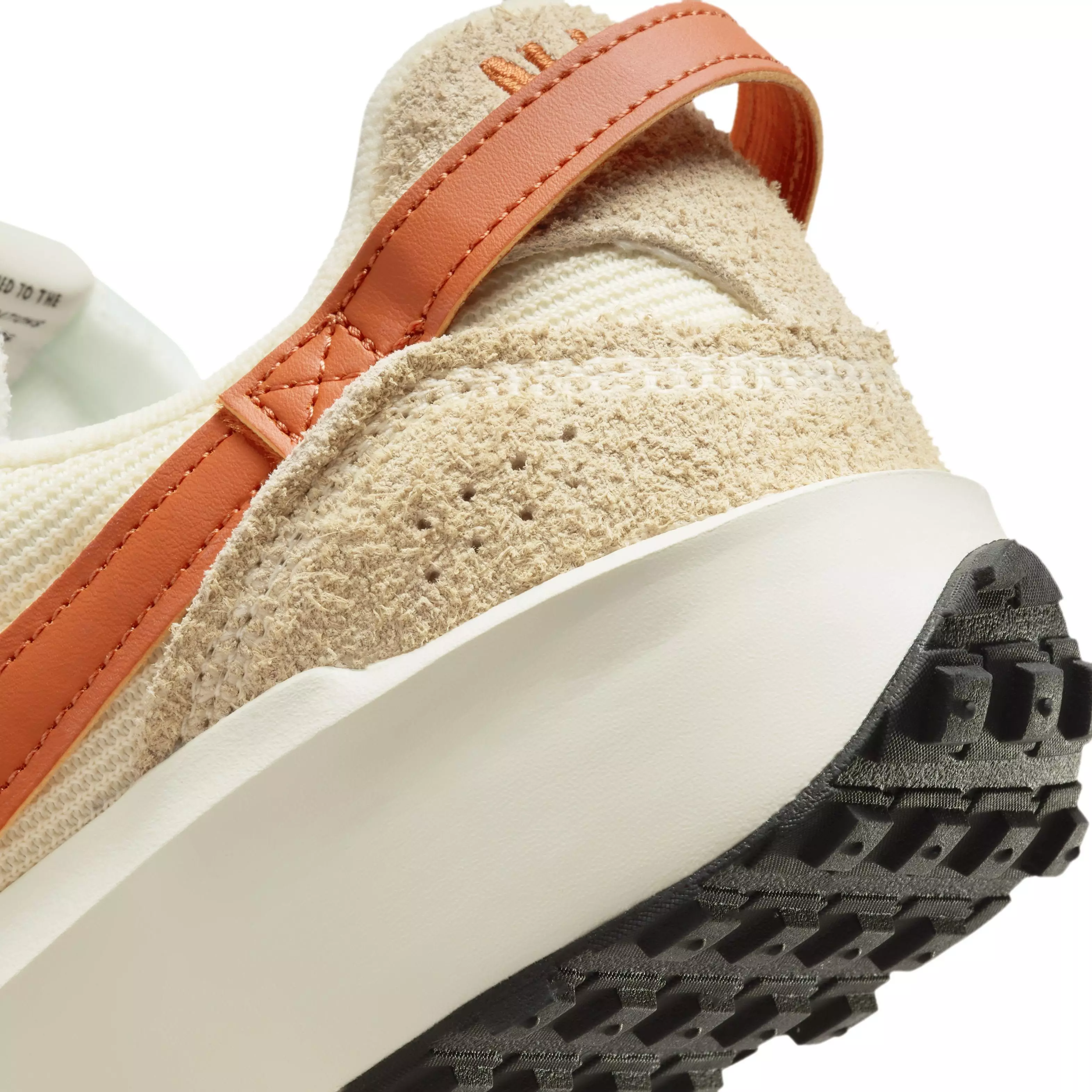 Nike Waffle Debut Vintage "Muslin/Coconut Milk/Black/Campfire Orange" Women's Shoe - MUSLIN/MILK/BLACK/ORANGE