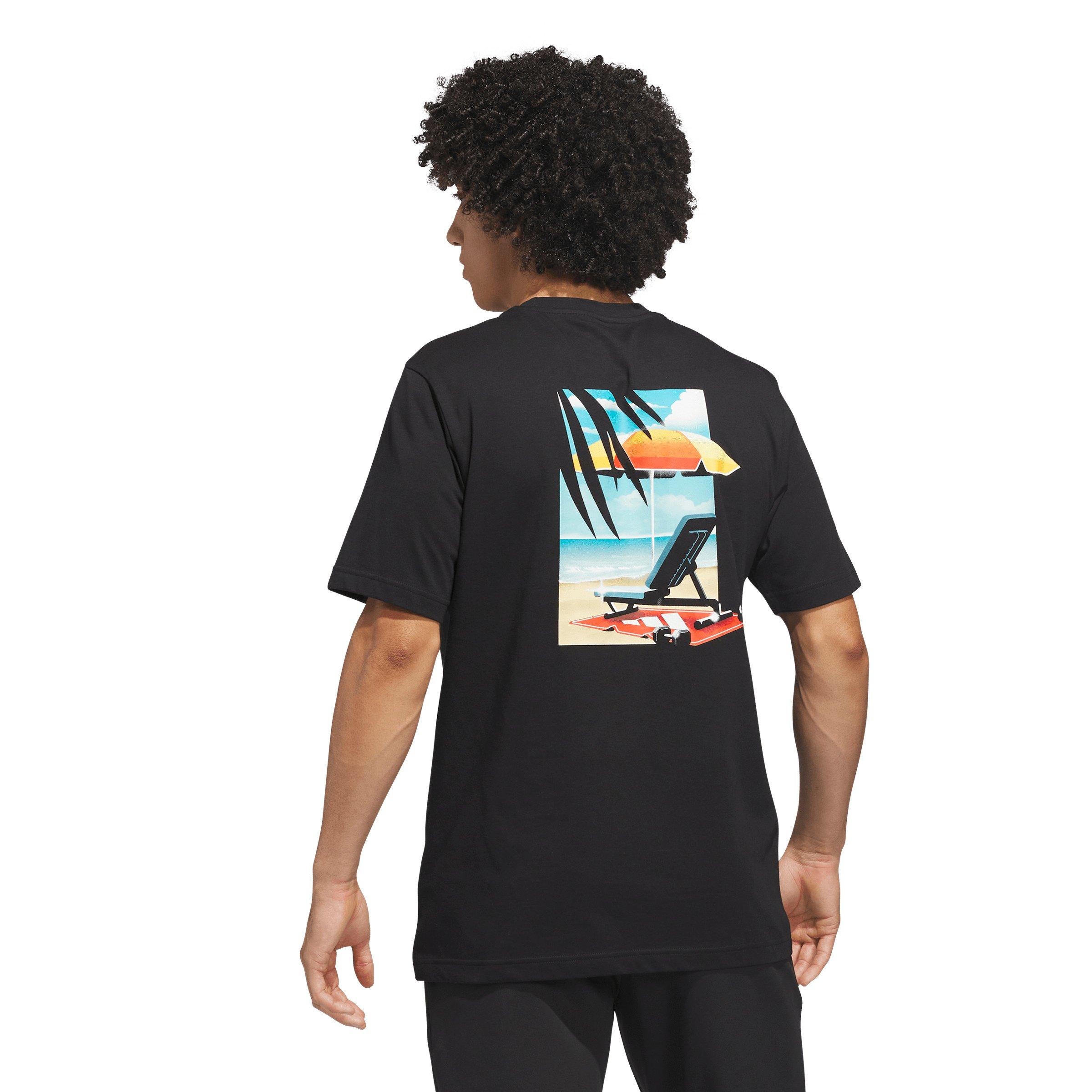 adidas Men's Everyday Getaway Graphic T-shirt - Black - BLACK Thumbnail View 2