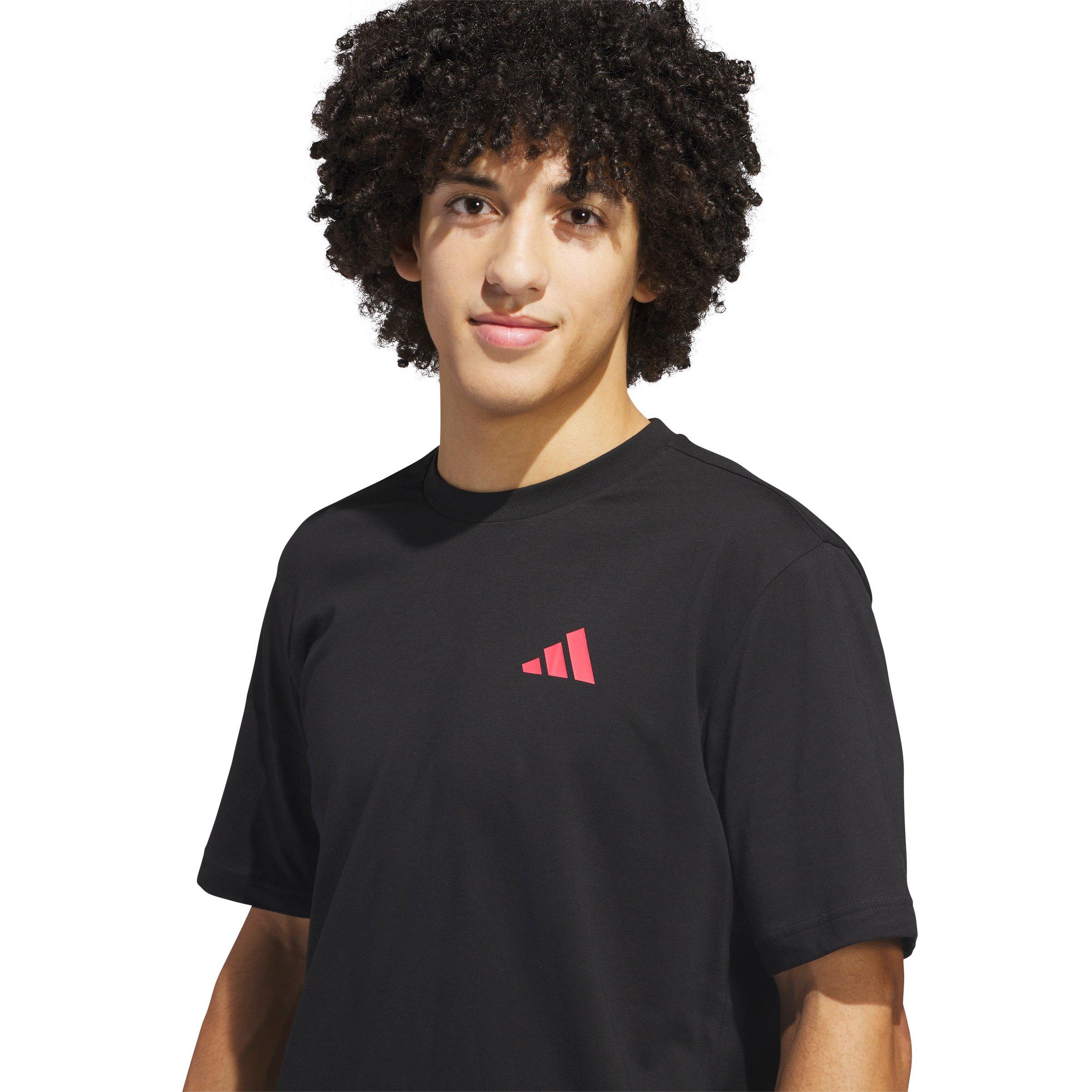 adidas Men's Everyday Getaway Graphic T-shirt - Black - BLACK Thumbnail View 3
