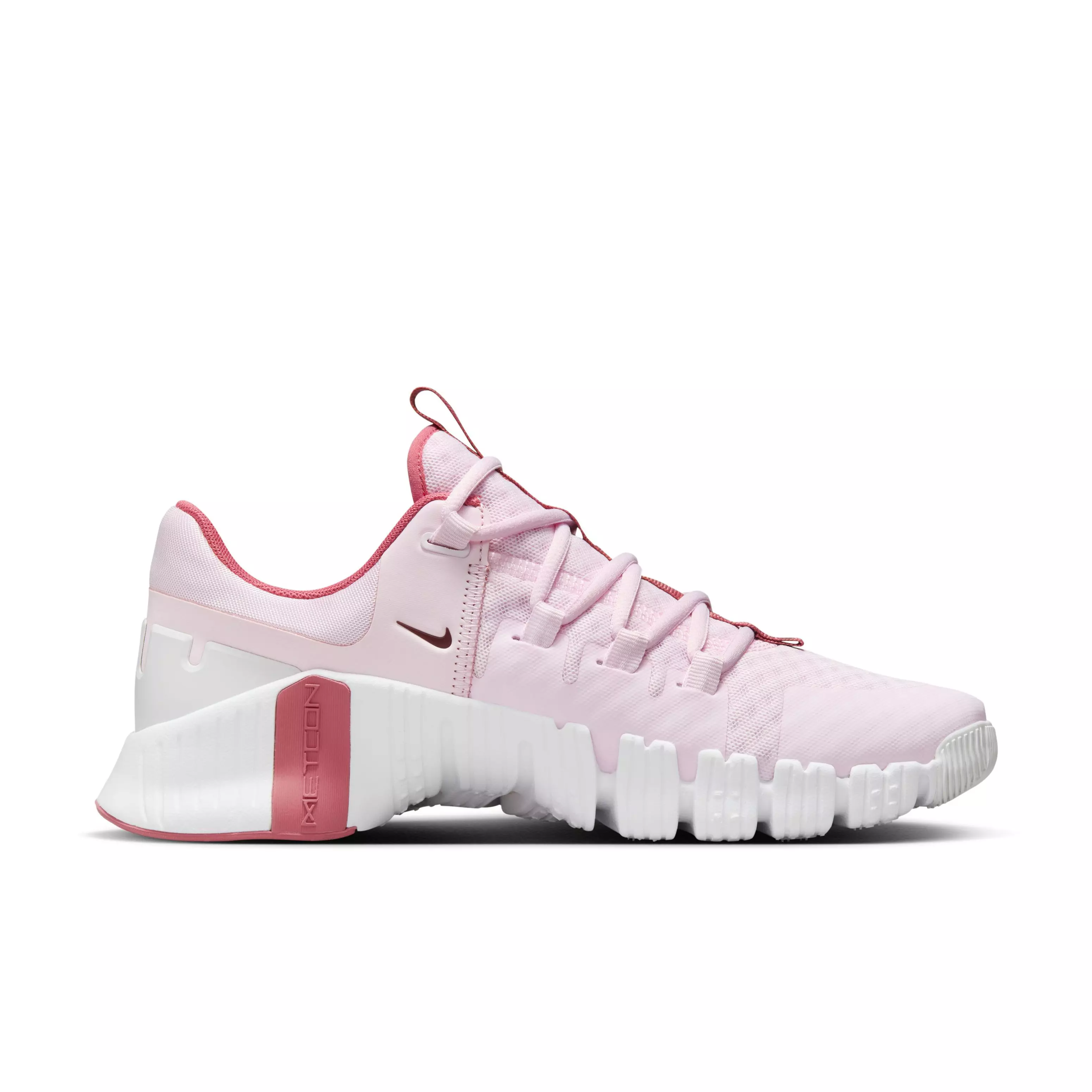 Nike Free Metcon 5 "Pink Foam/Adobe/Platinum Tint/Dark Team Red" Women's Training Shoe - PINK/ADOBE/PLATINUM/DK RED