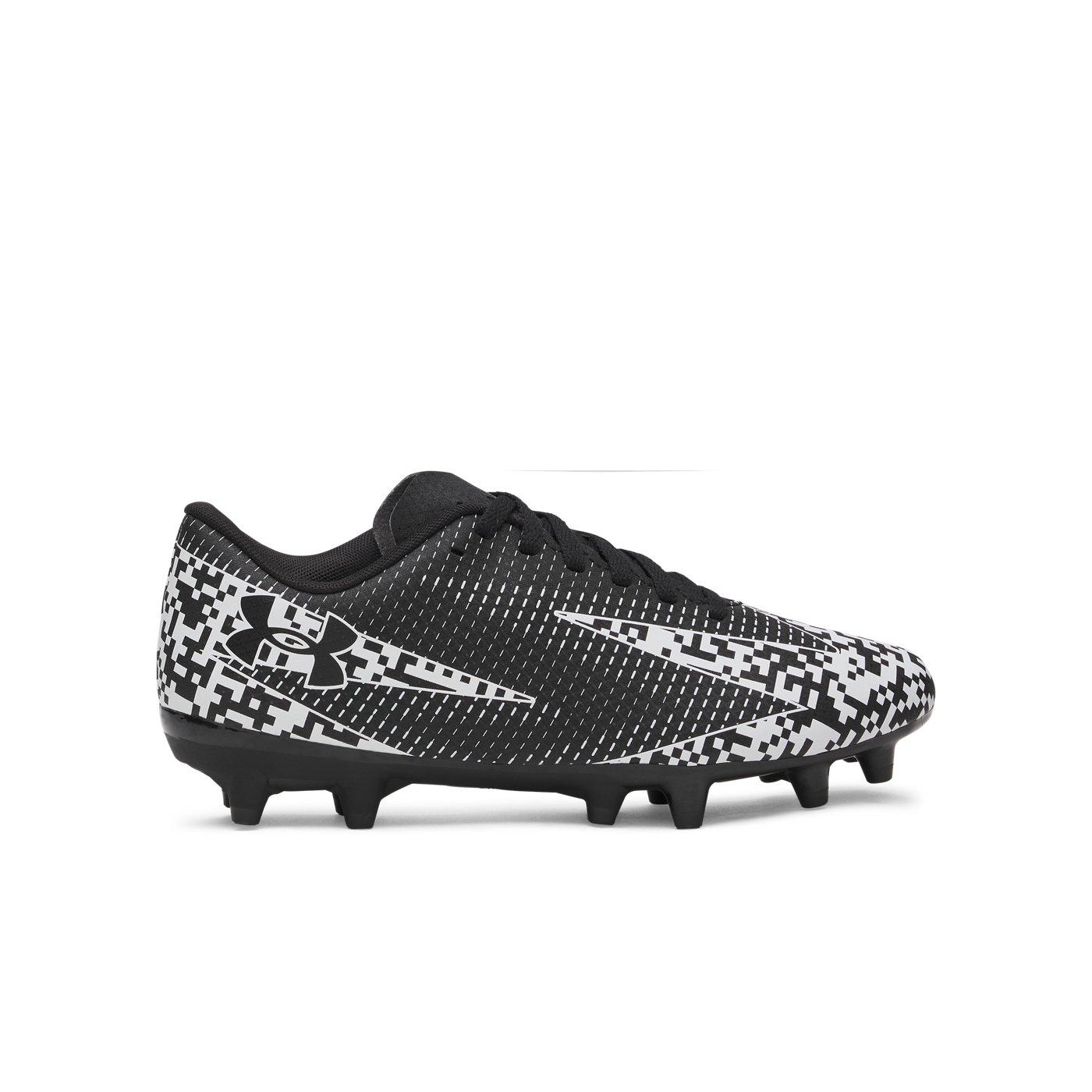 Mens Size 13 Under Armour Shadow Elite 3 FG \'QR Code\' Soccer Cleats Black White Under Armour Shadow Elite 3.0 FG QR Code - Black/White main image 3