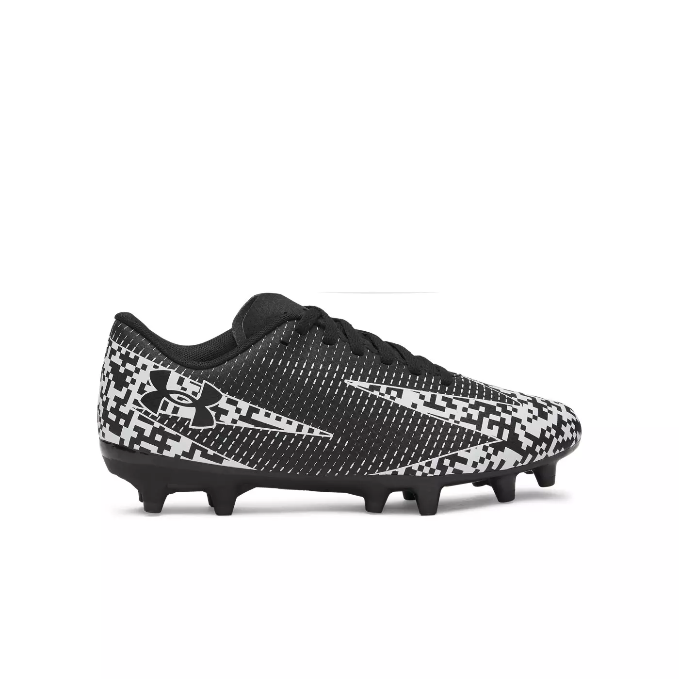 Under Armour Shadow Select 3.Jr FG "Black/White/White" Grade School Kids' Soccer Cleat - BLACK/WHITE/WHITE