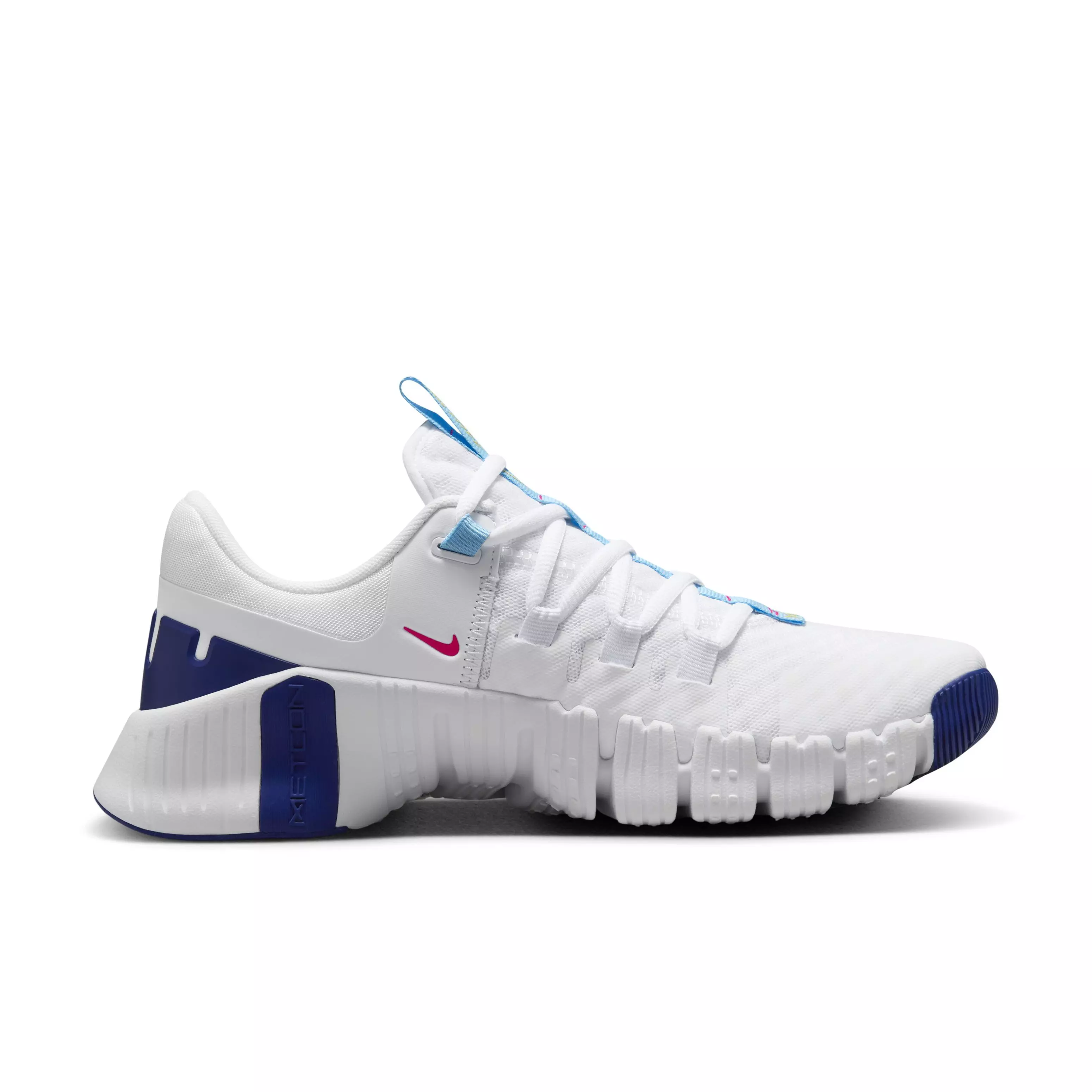 Nike Free Metcon 5 "White/Fierce Pink/Deep Royal Blue/Aquarius Blue" Women's Training Shoe - WHITE/PINK/ROYAL/BLUE