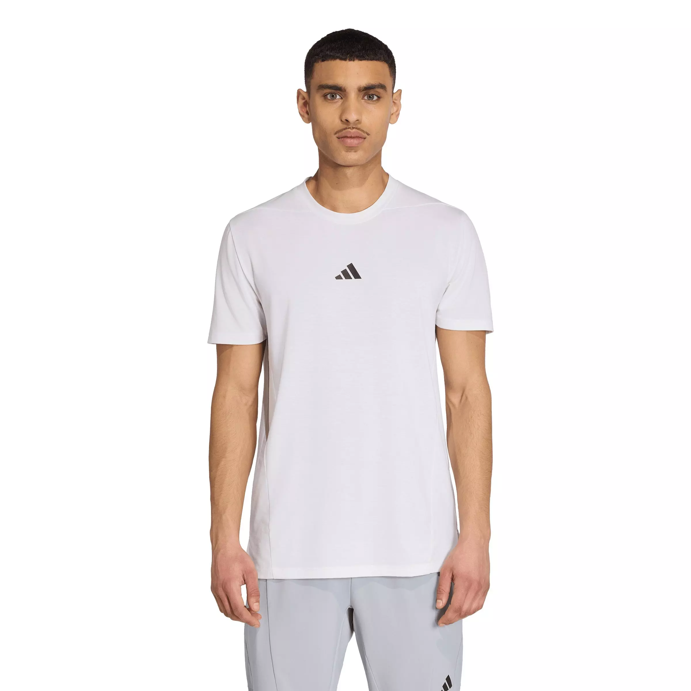 adidas Men's Designed for Training Workout T-Shirt - White - WHITE