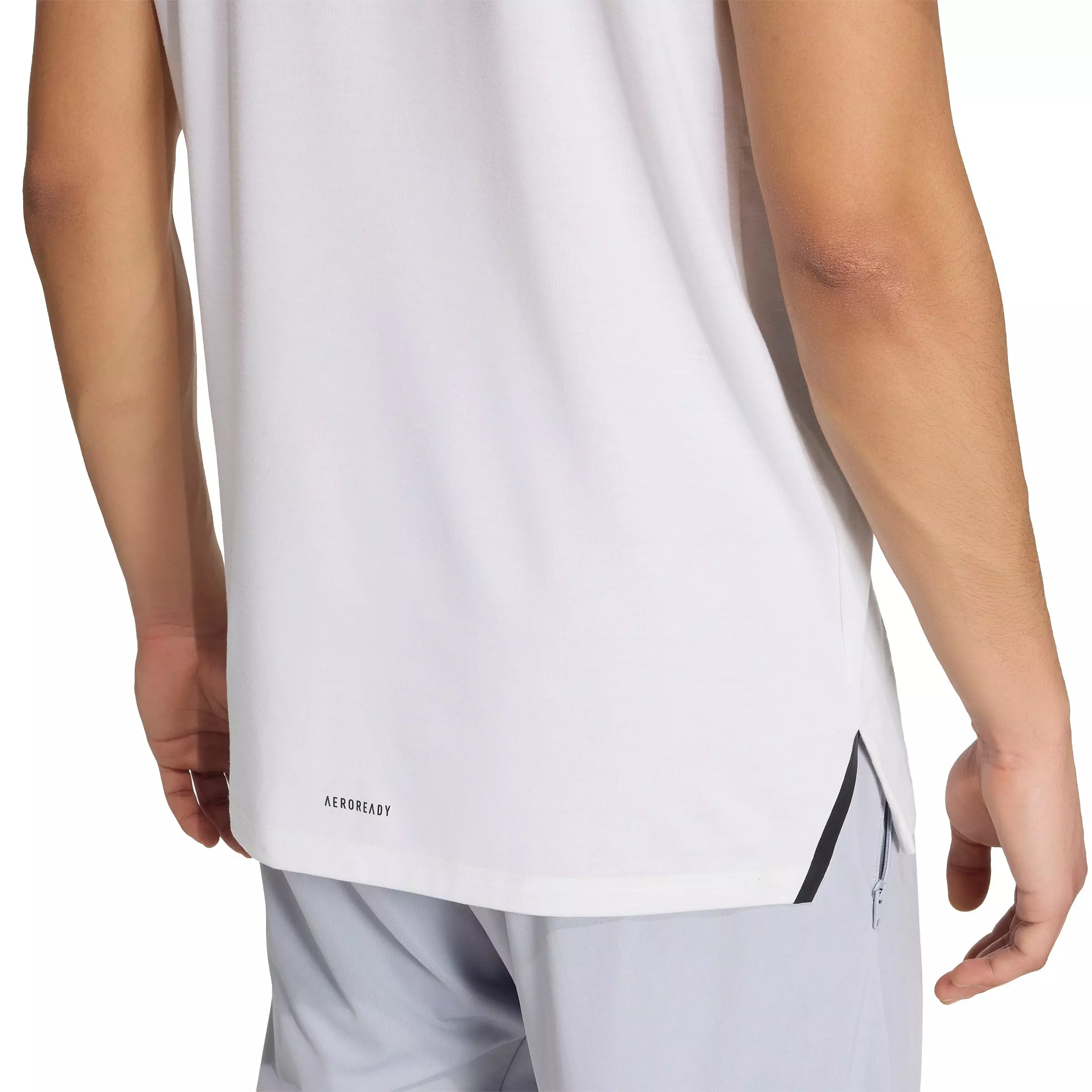 adidas Men's Designed for Training Workout T-Shirt - White - WHITE