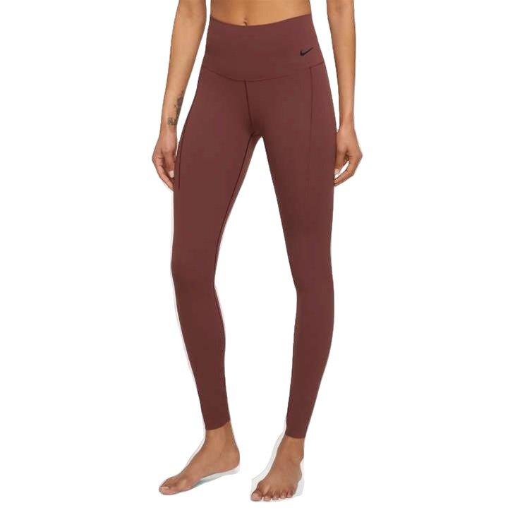 Nike Women's Dri-FIT Gentle-Support High-Waisted Leggings - BROWN Thumbnail View 1