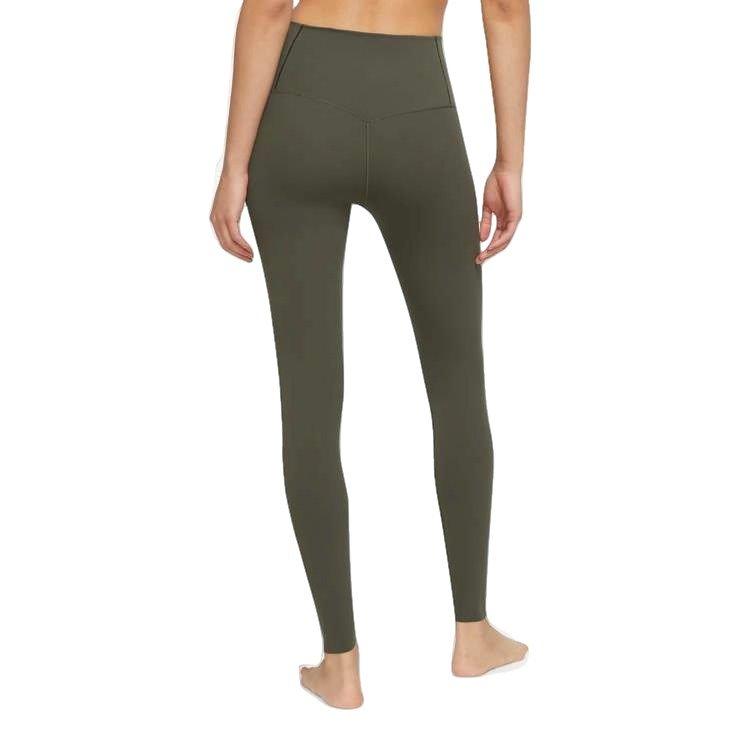 Nike Women's Dri-FIT Gentle-Support High-Waisted Leggings - KHAKI Thumbnail View 2
