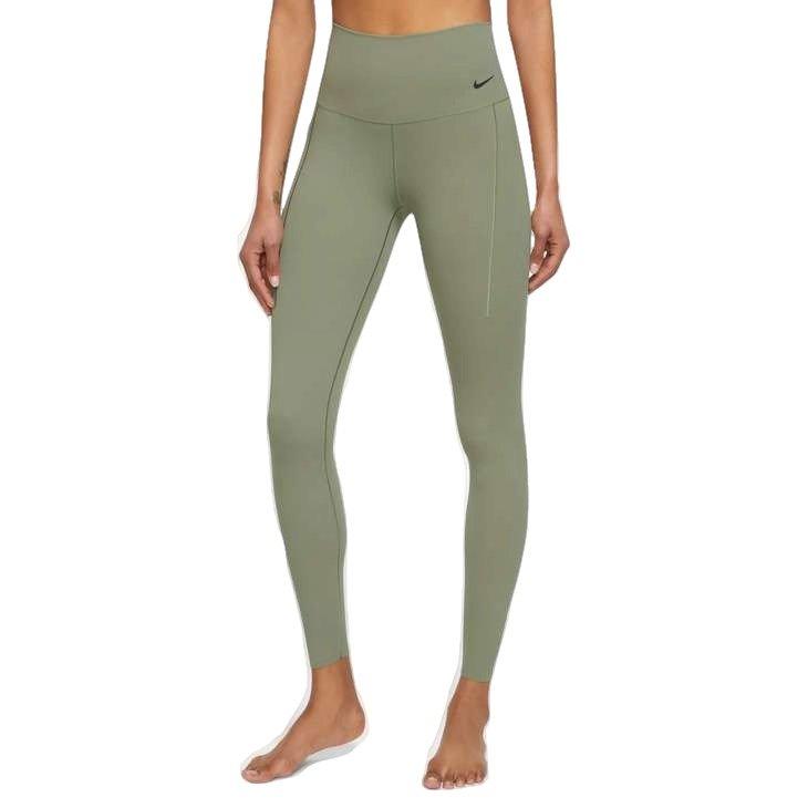 Nike Women's Dri-FIT Gentle-Support High-Waisted Leggings - GREEN Thumbnail View 1