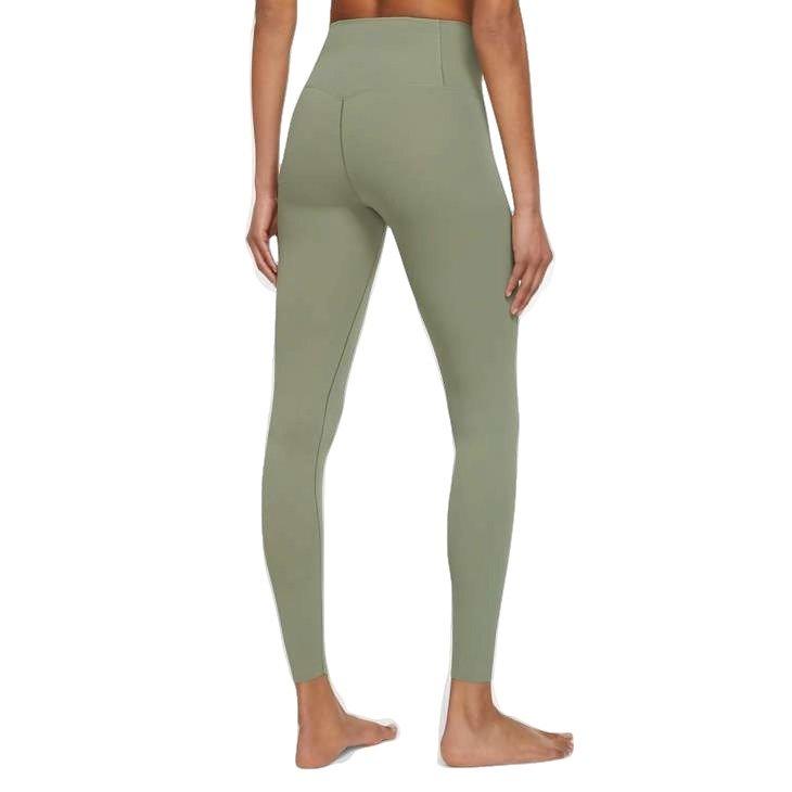 Nike Women's Dri-FIT Gentle-Support High-Waisted Leggings - GREEN Thumbnail View 2