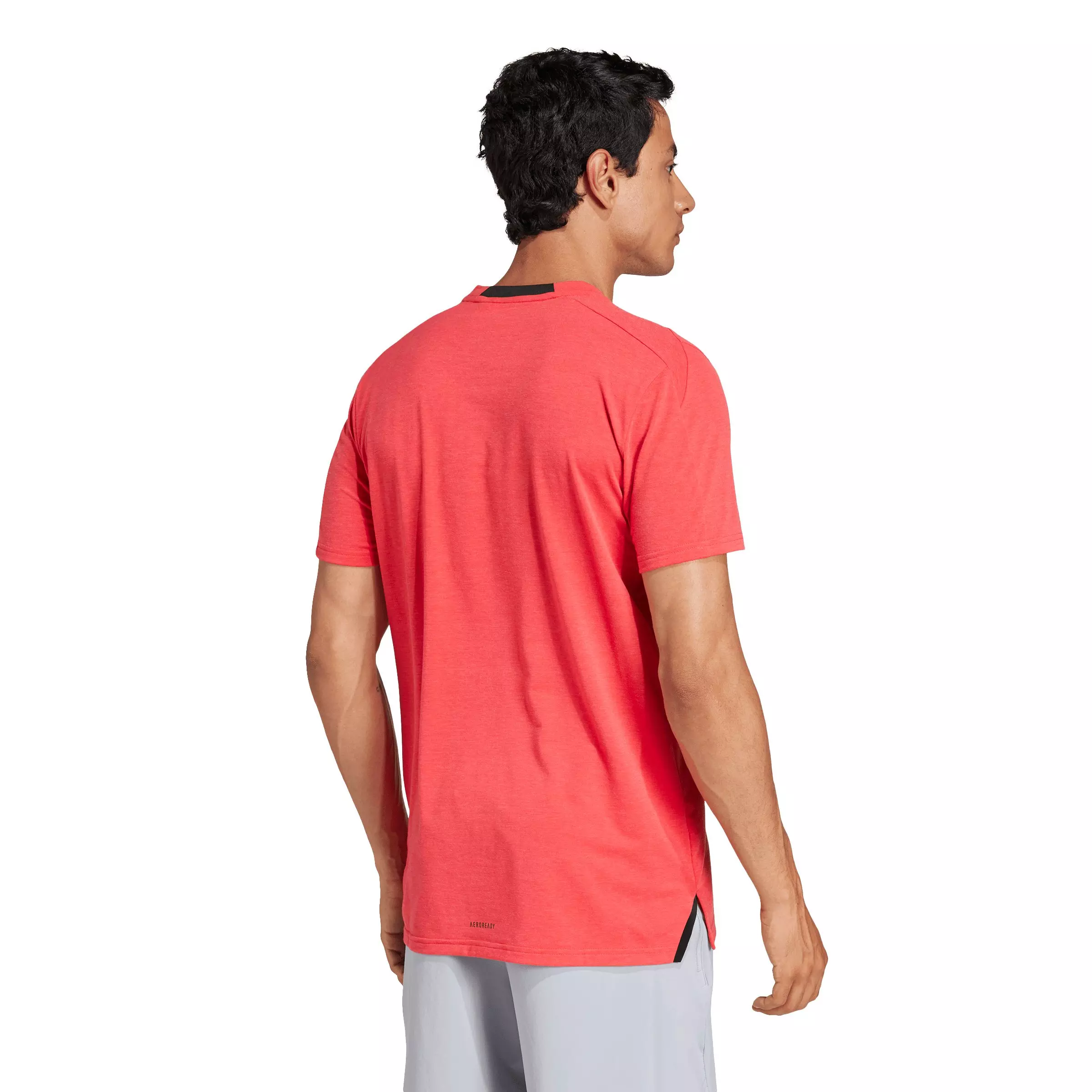 adidas Men's Designed for Training Workout T-Shirt - Red - RED