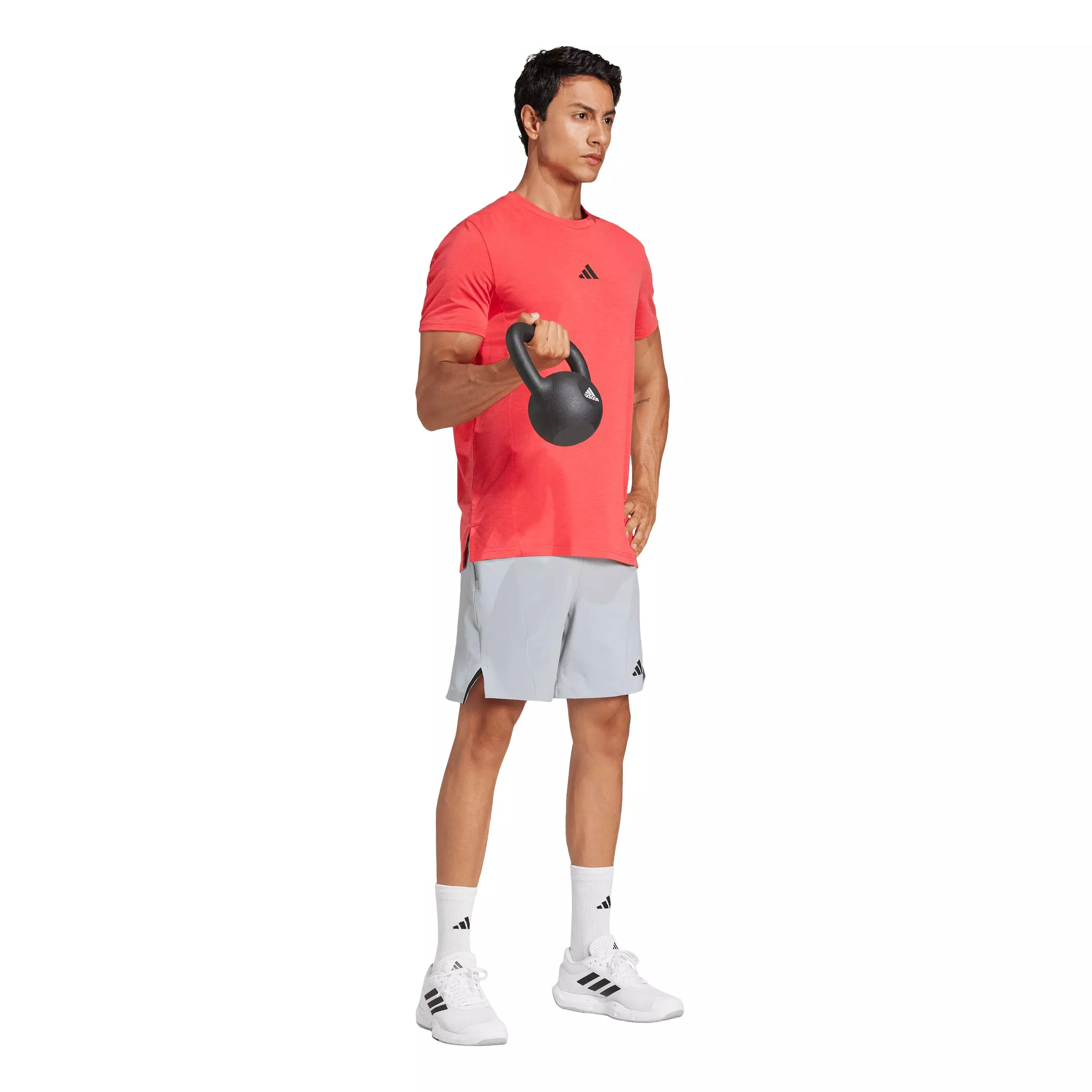 adidas Men's Designed for Training Workout T-Shirt - Red - RED