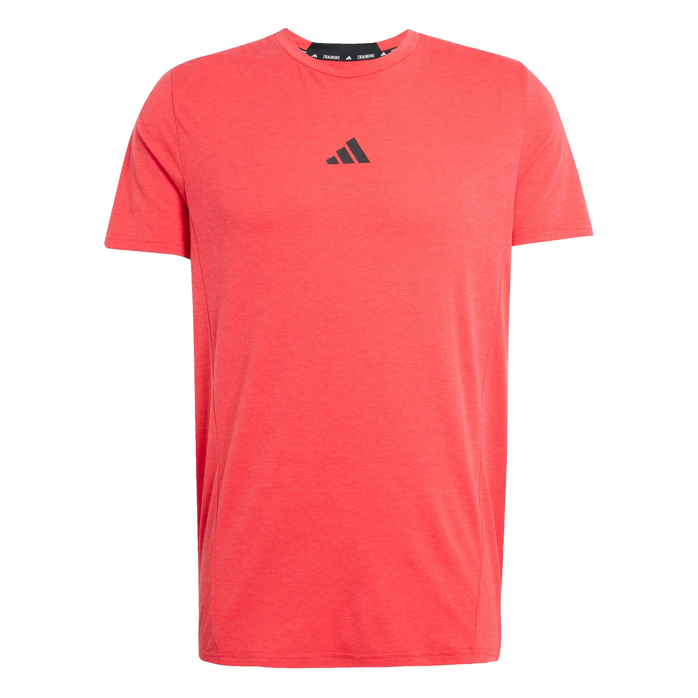 adidas Men's Designed for Training Workout T-Shirt - Red - RED Thumbnail View 6