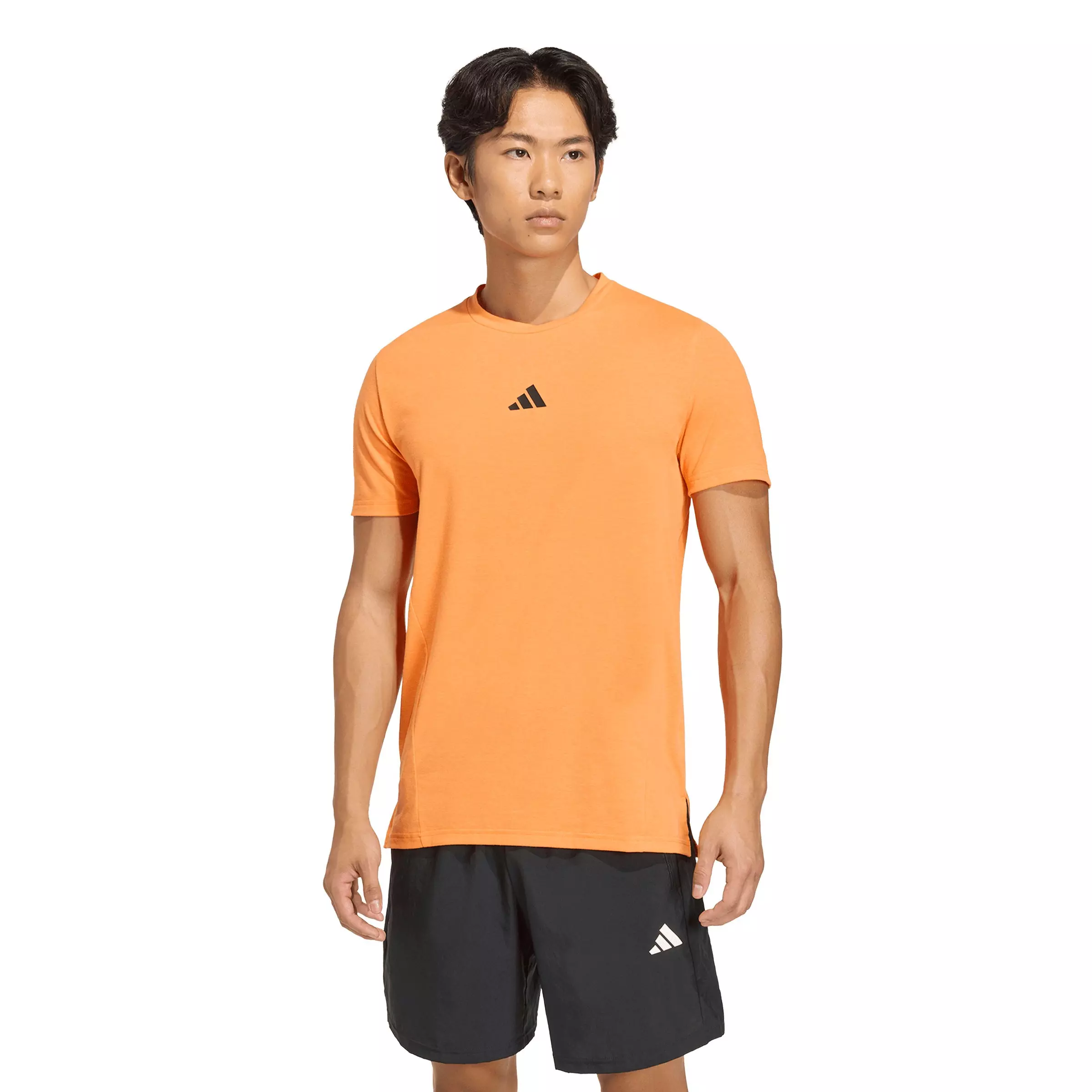 adidas Men's Designed for Training Workout T-Shirt - Orange - ORANGE