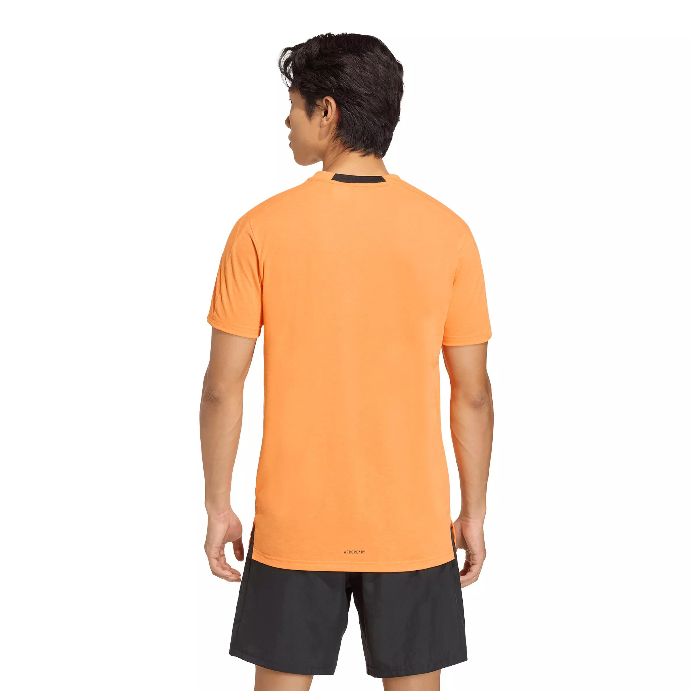 adidas Men's Designed for Training Workout T-Shirt - Orange - ORANGE