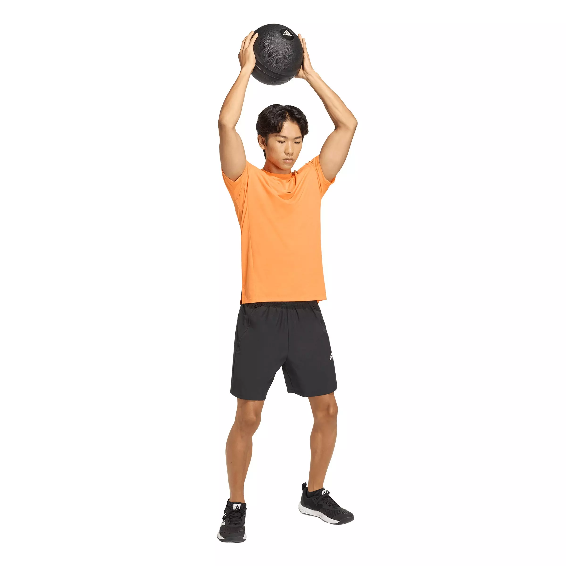 adidas Men's Designed for Training Workout T-Shirt - Orange - ORANGE