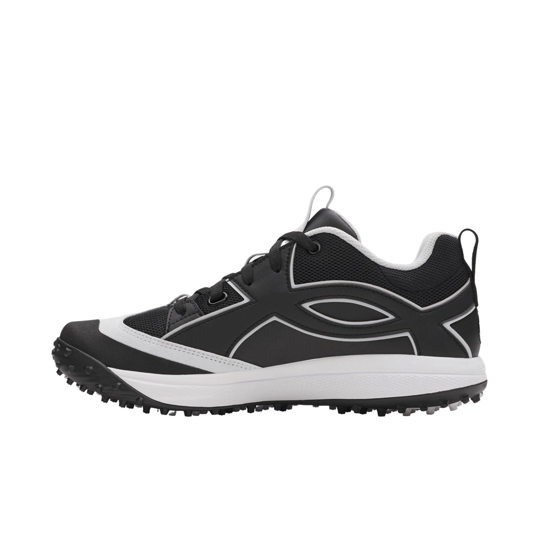 Under Armour Yard Icon Turf "Black/White" Men's Baseball Shoe - BLACK/WHITE Thumbnail View 2