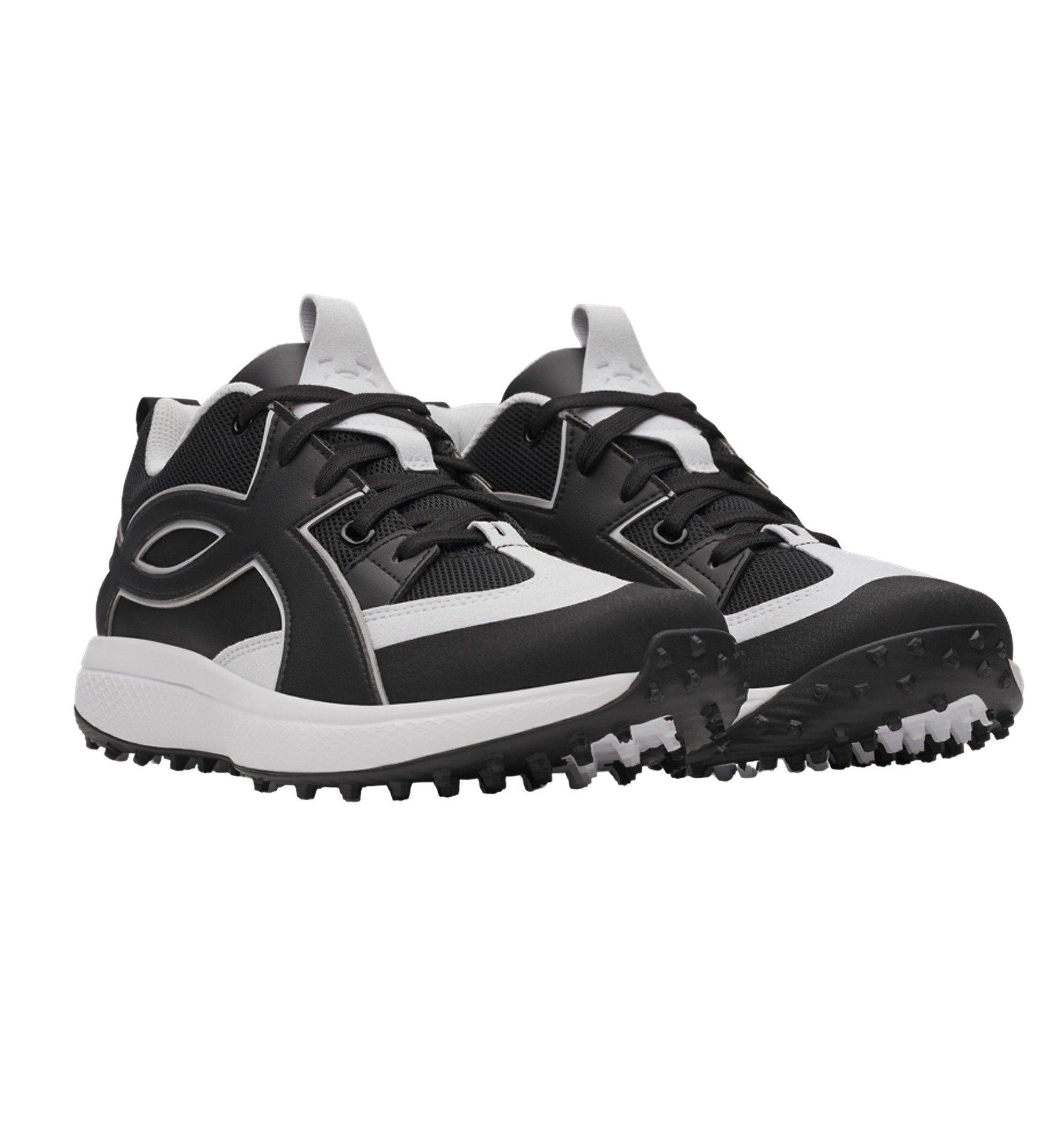Under Armour Yard Icon Turf "Black/White" Men's Baseball Shoe - BLACK/WHITE Thumbnail View 4