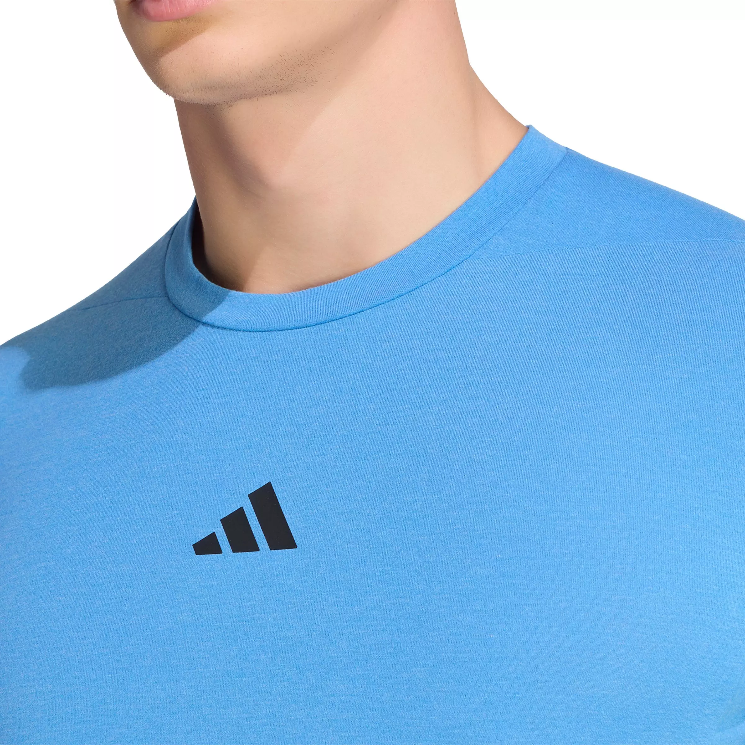 adidas Men's Designed for Training Workout T-Shirt - Blue - BLUE