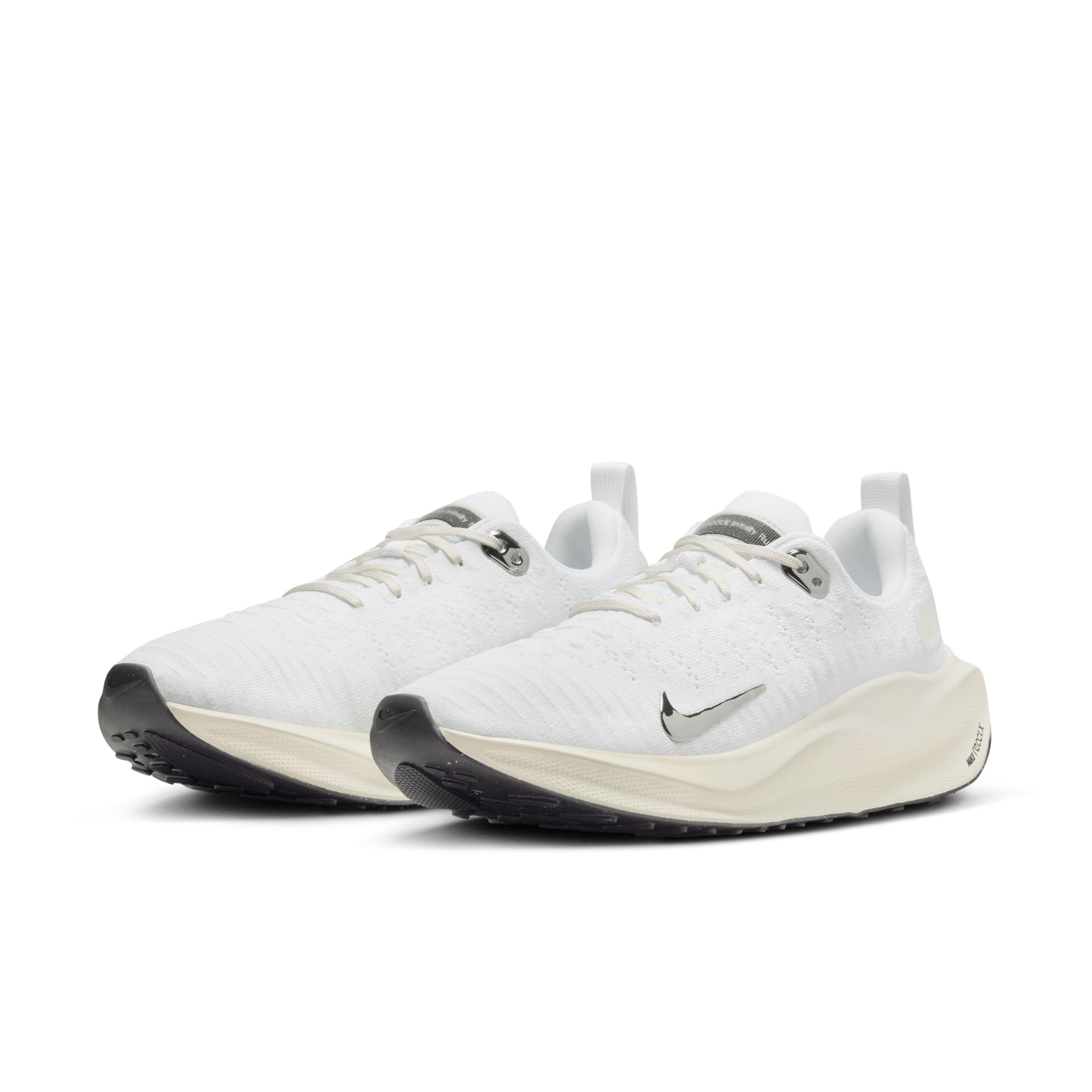 Nike InfinityRN 4 "White/Sail/Coconut Milk/Chrome" Women's Running Shoe - WHITE/SAIL/MILK/CHROME Thumbnail View 3