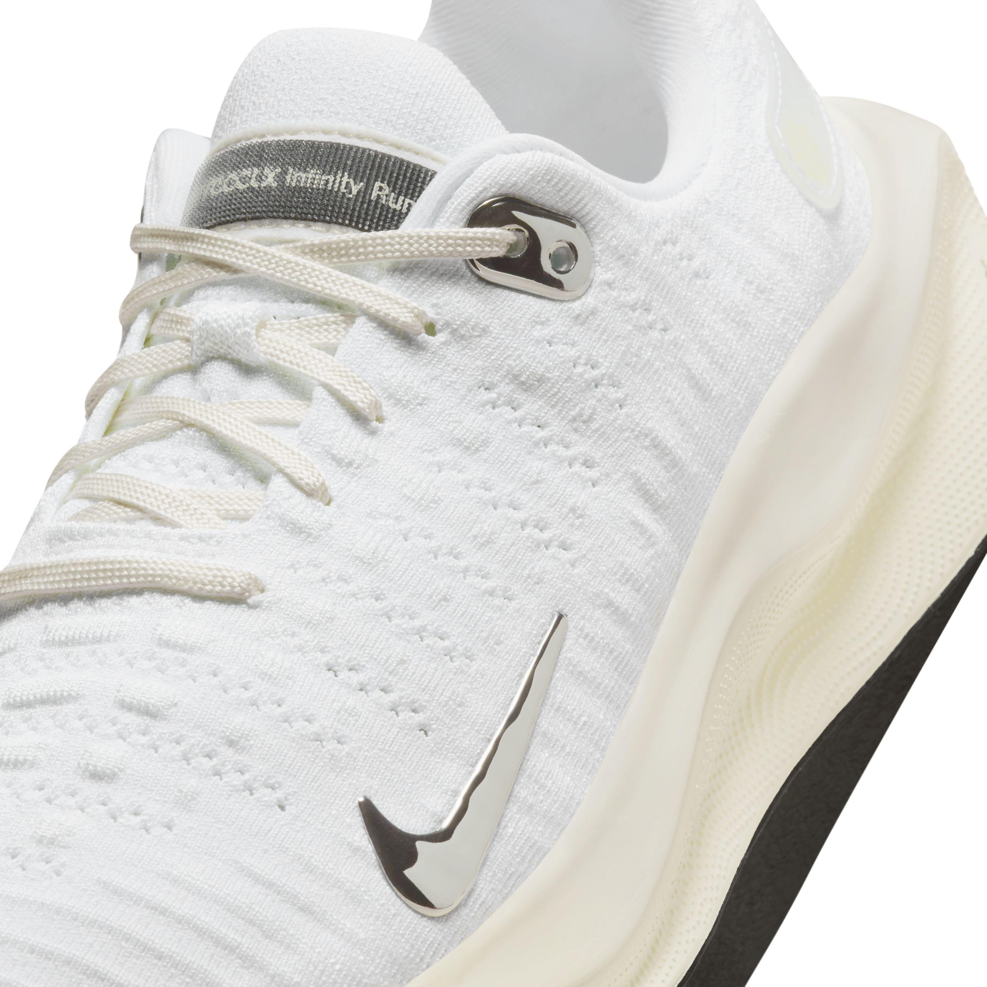 Nike InfinityRN 4 "White/Sail/Coconut Milk/Chrome" Women's Running Shoe - WHITE/SAIL/MILK/CHROME Thumbnail View 7