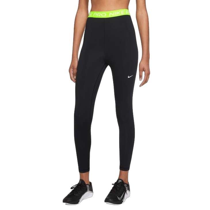 Leggings Park High-Waist 7/8 Black Active Yoga Leggings with Aqua