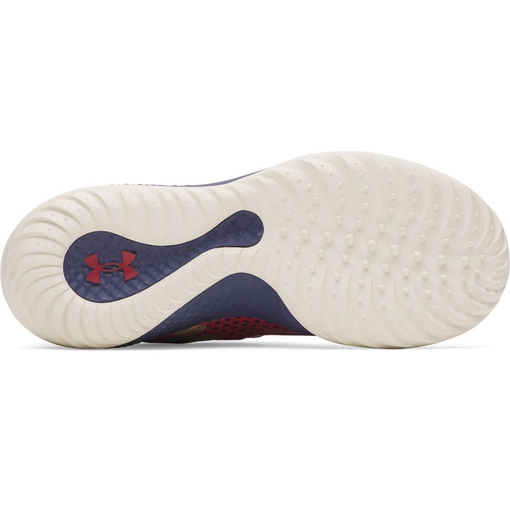 Under Armour Harper 10 Pro Turf LE USA "Stone/Flawless/Midnight Navy" Men's Baseball Shoe - STONE/RED/NAVY Thumbnail View 5