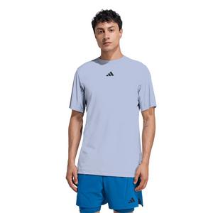 adidas Men's D4T PrimeLift 3 Stripes T-Shirt - Silver
