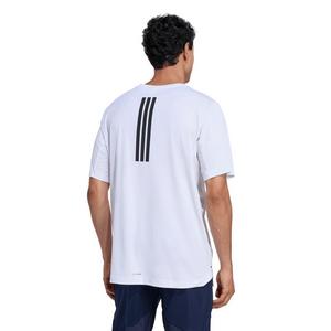adidas Men's D4T PrimeLift 3 Stripes T-Shirt - White