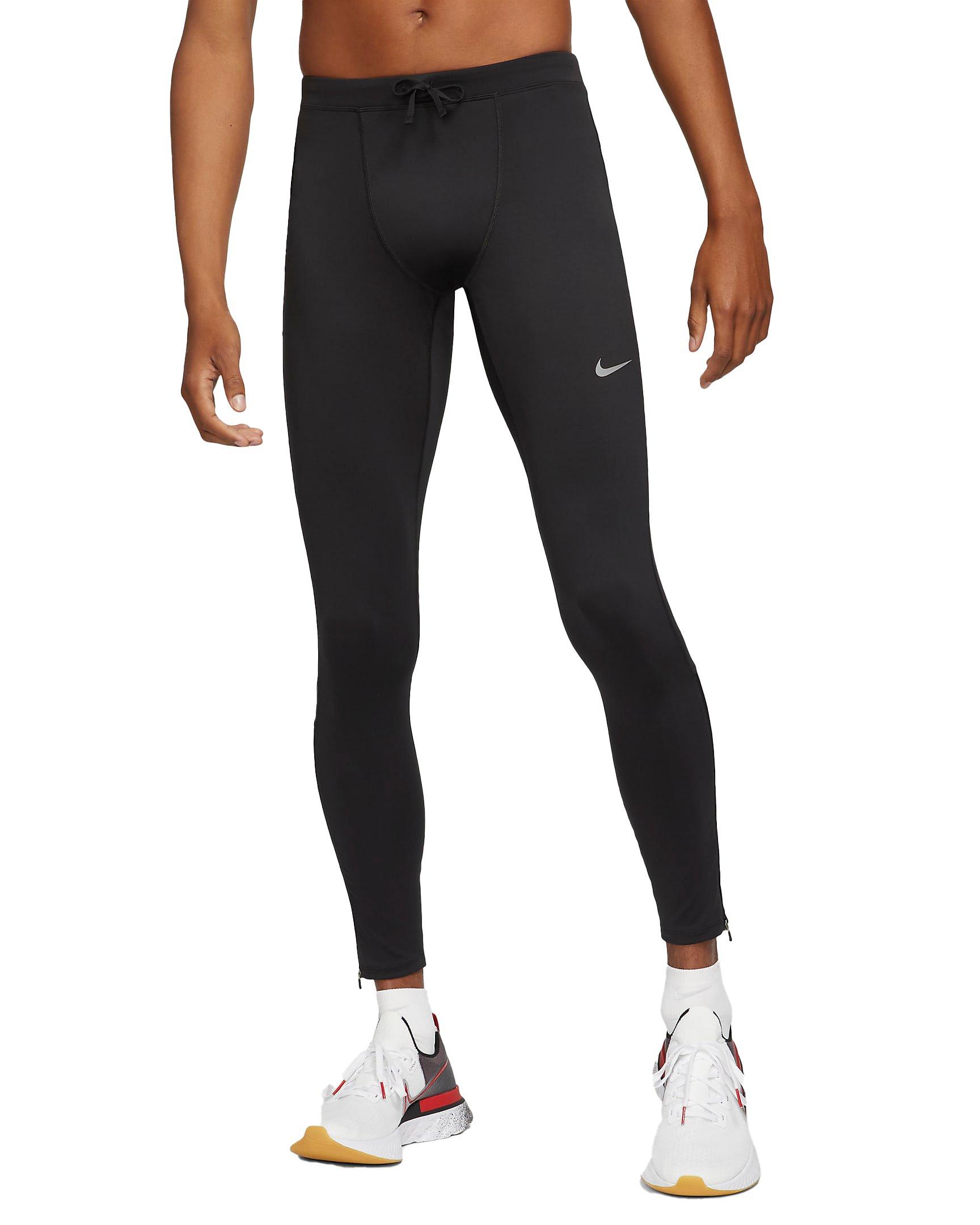 Nike Men's Dri-FIT Challenger Running Leggings - BLACK Thumbnail View 1
