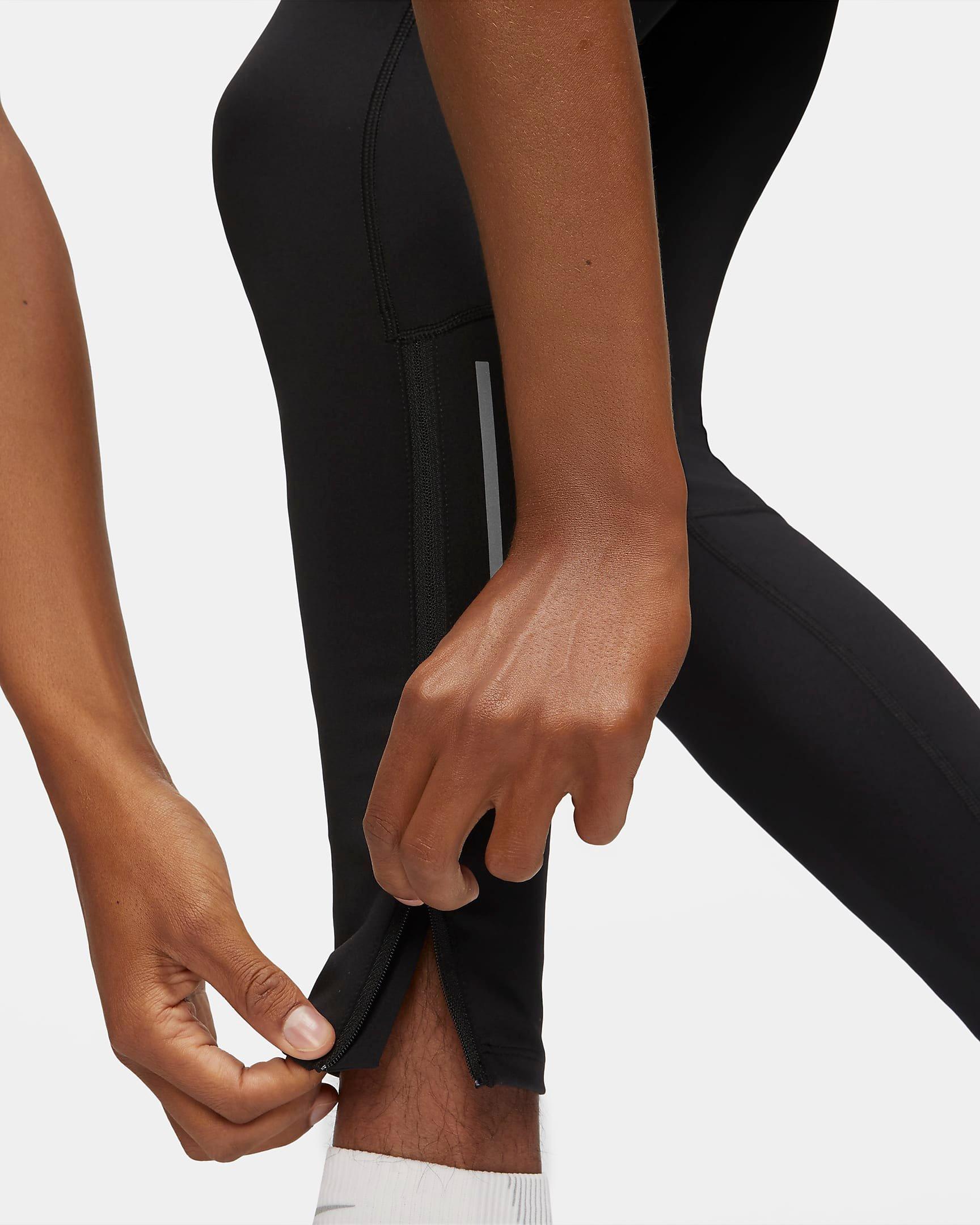 Nike Men's Dri-FIT Challenger Running Leggings - BLACK Thumbnail View 6