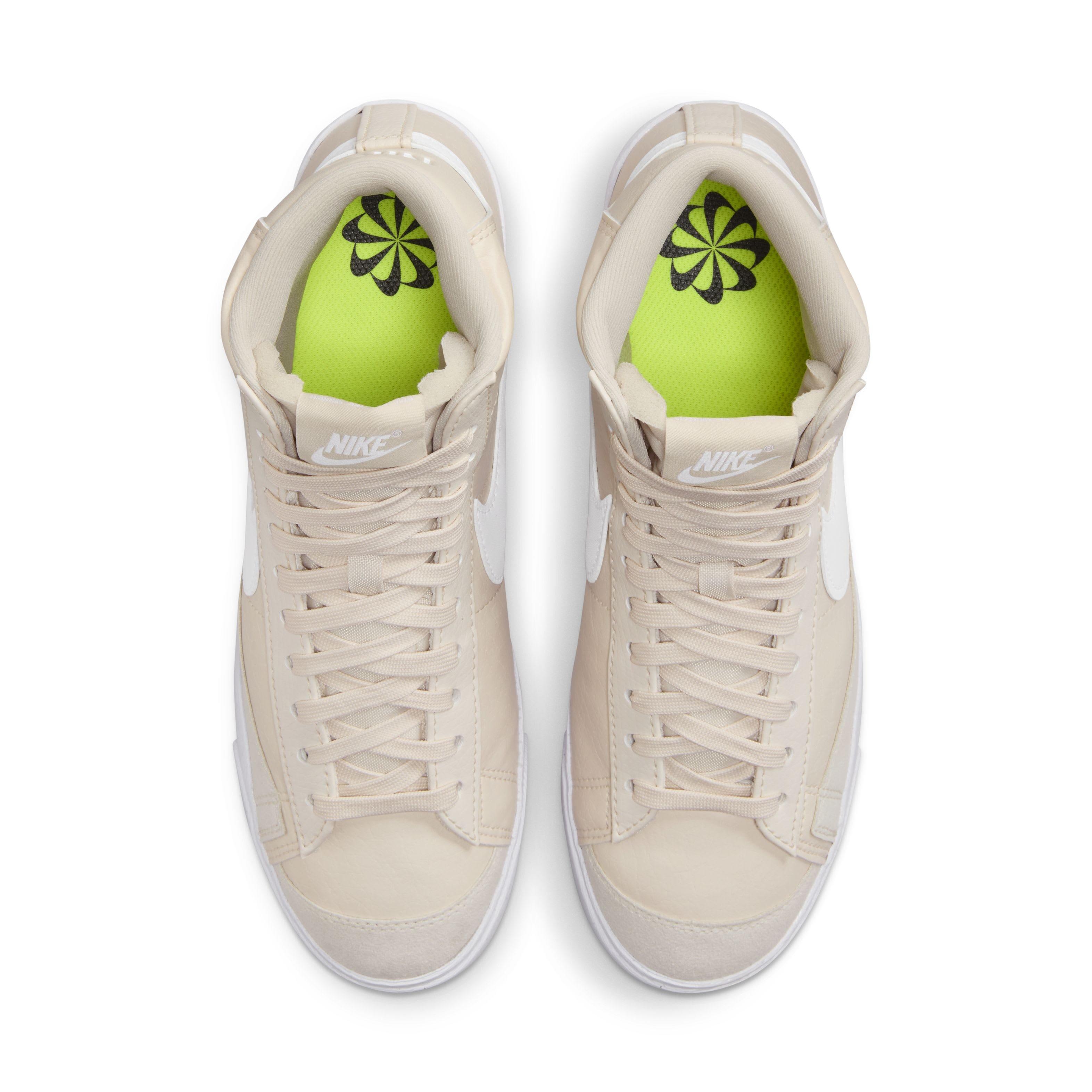 Nike Blazer Mid '77 Next Nature "Light Orewood Brown/Volt/Black/White" Women's Shoe - LT BROWN/VOLT/BLACK/WHITE Thumbnail View 4