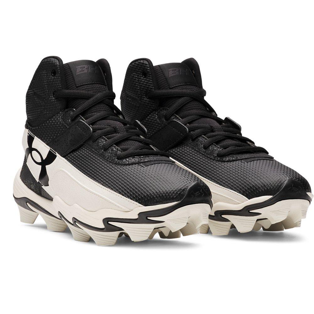 Under Armour Harper 10 RM "Black/Stone" Men's Baseball Cleat - BLACK/STONE Thumbnail View 3