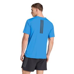 adidas Men's D4T PrimeLift 3 Stripes T-Shirt - Blue