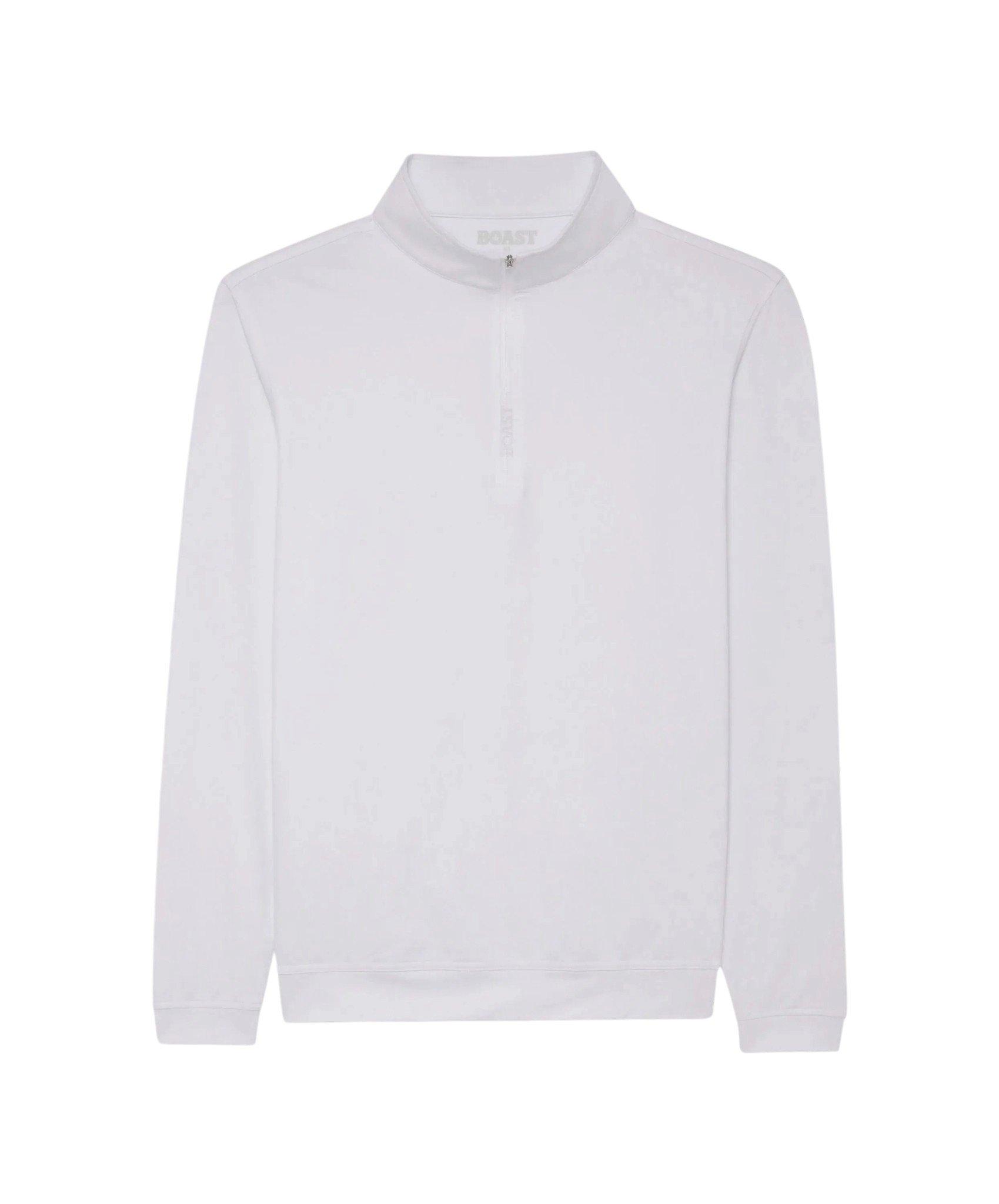 Boast Men's Greenwich Quarter Zip 2.0 - White - WHITE