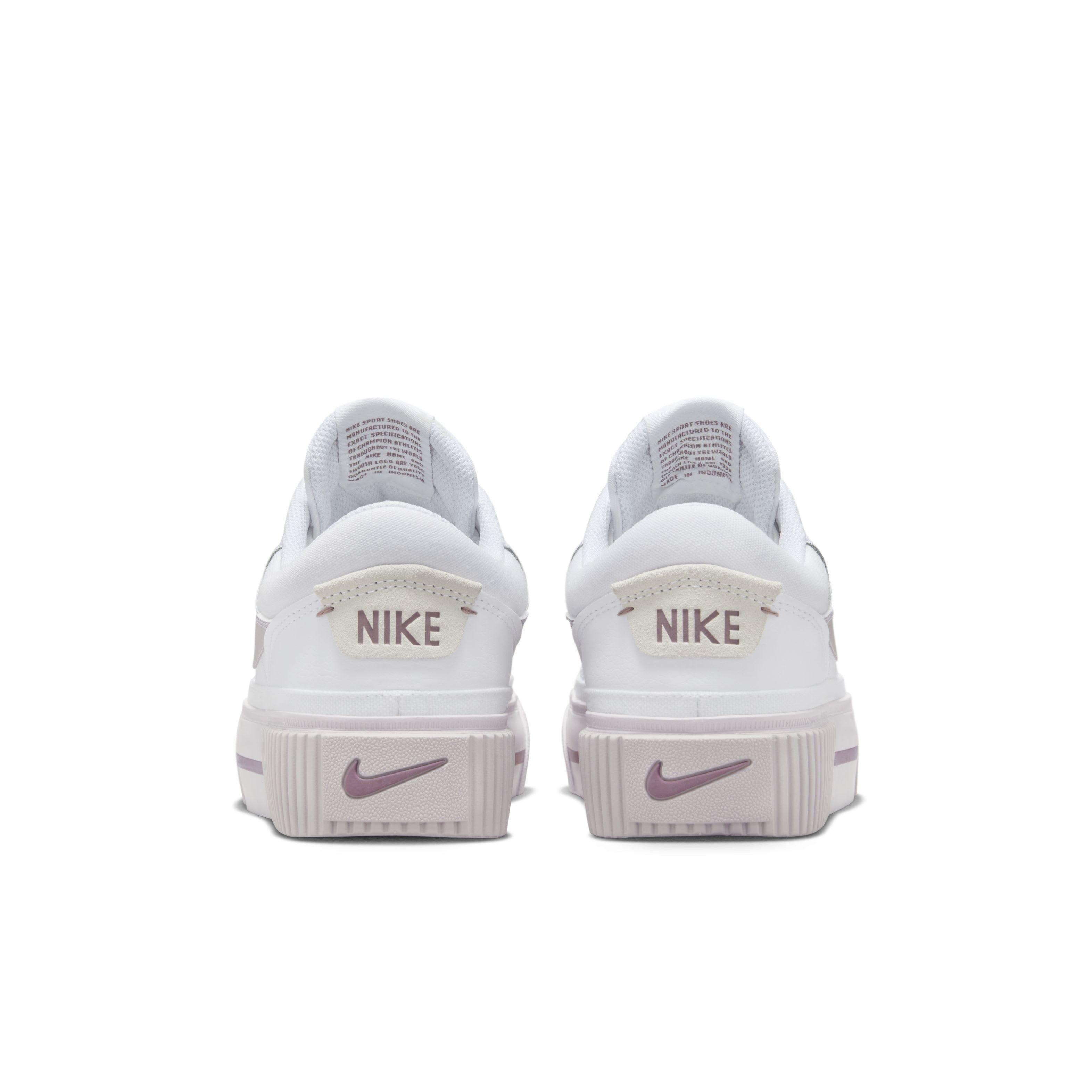 Nike Court Legacy Lift "White/Smokey Mauve/Platinum Violet" Women's Shoe - WHITE/MAUVE/VIOLET Thumbnail View 5